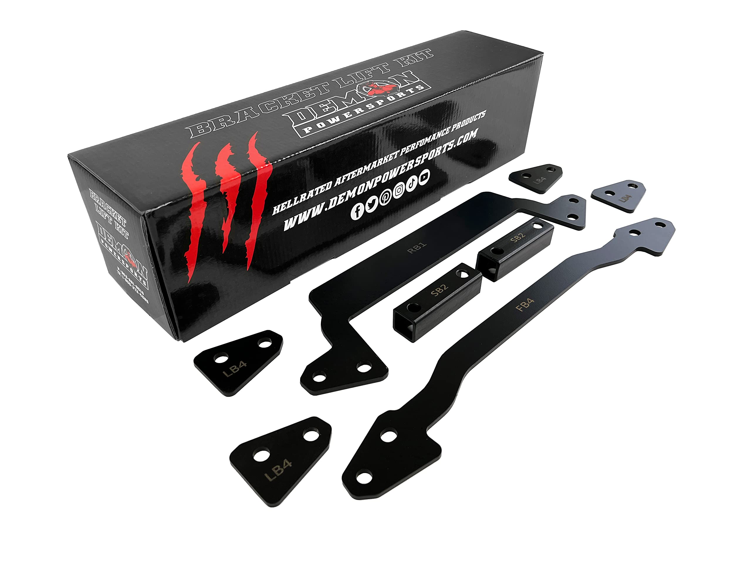 Demon Powersports 2 Inch Lift Kit for 2005-2020 Kawasaki Brute Force - Heavy Duty Powder Coated Bracket, Increased Ground Clearance & Tire Clearance - Easy Installation for Off-Road & Trail Riding Adventures
