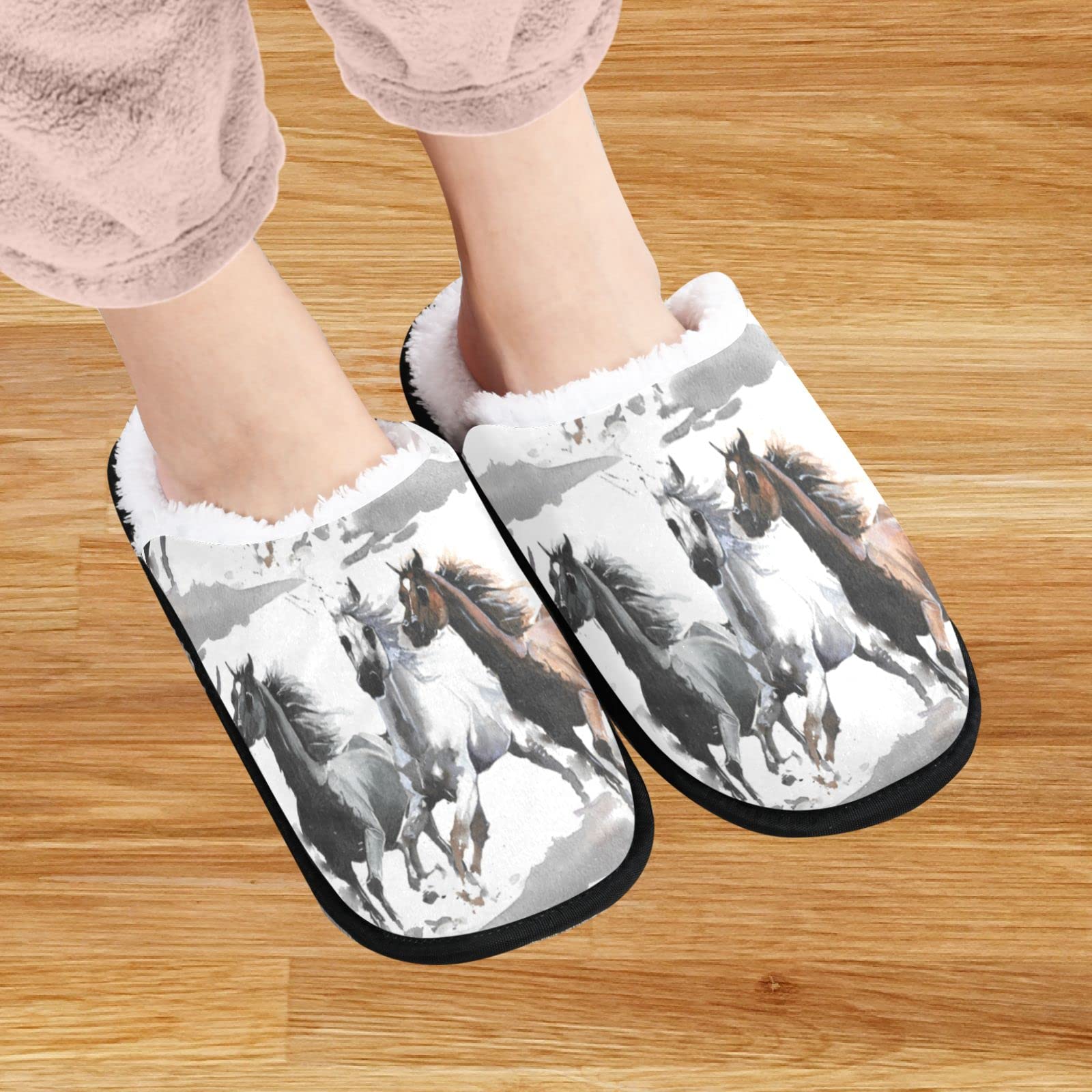 Visesunny Memory Foam Slippers for Women & Men - Winter Warm Cotton House Slippers, Cozy Indoor/Outdoor Shoes for Home, Bedroom, Lounge - Unisex Comfort for Cold Weather & Relaxation