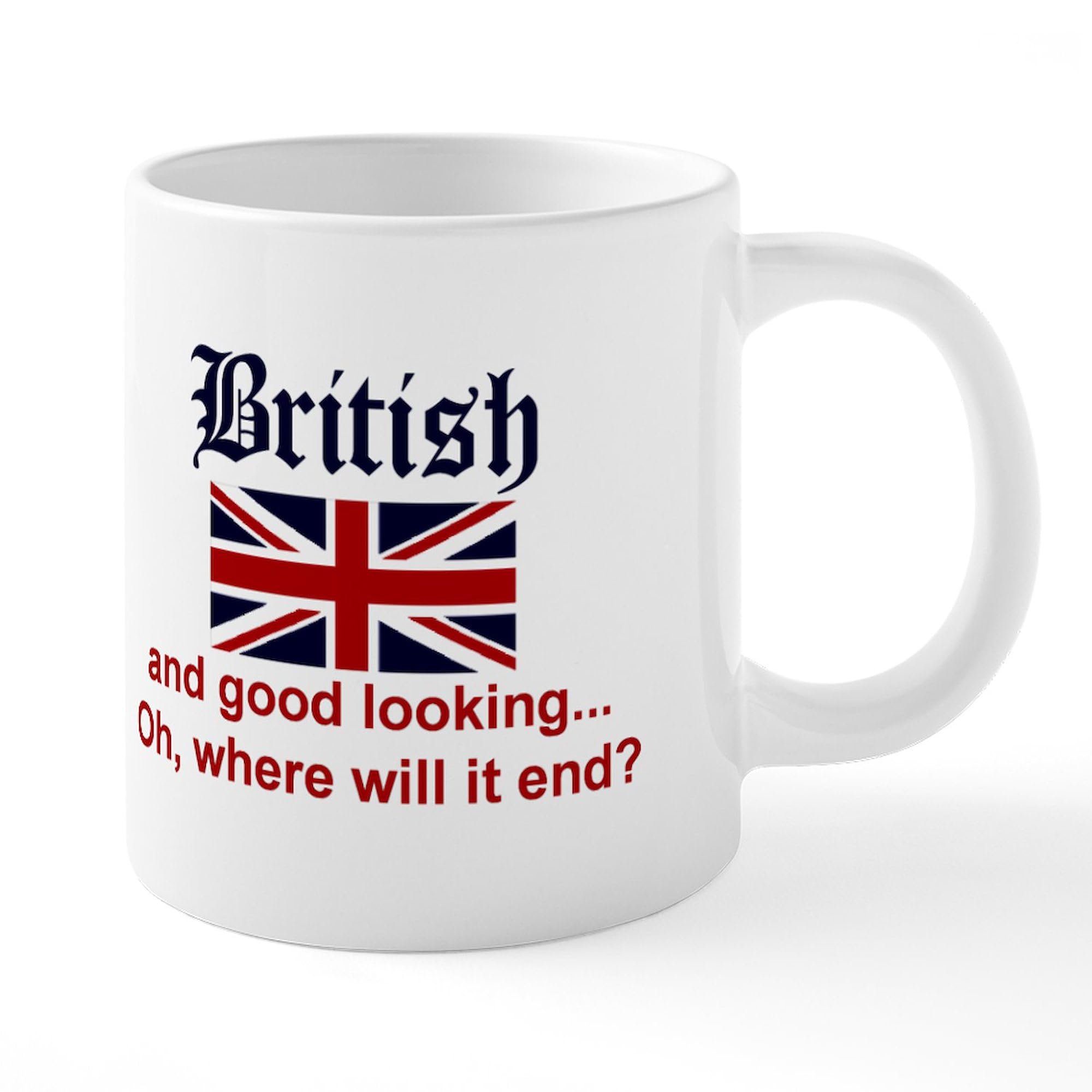Good Looking British Mugs 20 oz - Large Ceramic Coffee Cup with Handle - Perfect for Tea, Coffee & Hot Chocolate at Home, Office or Gifts