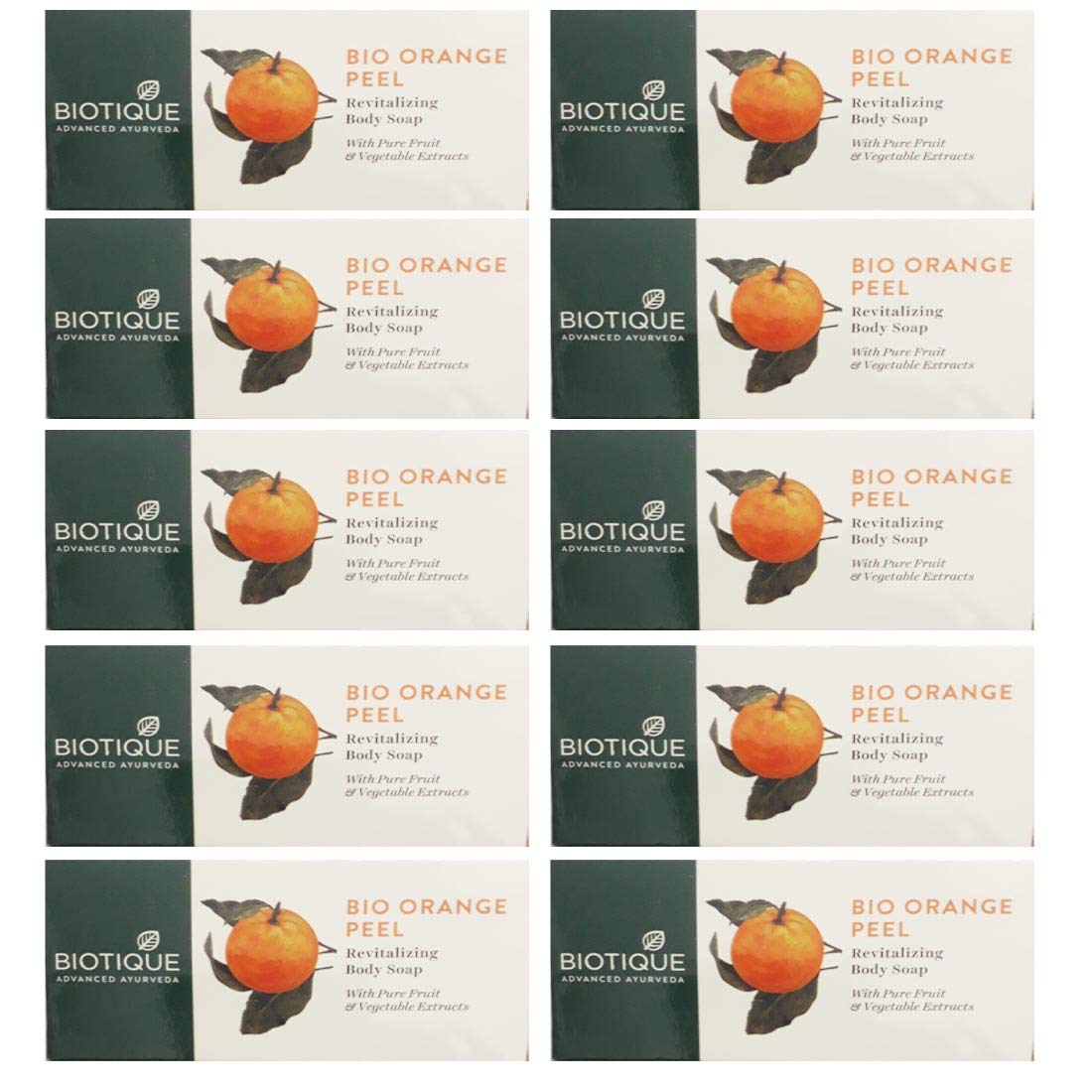 BIOTIQUE BIO Orange Peel Soap - Revitalizing Body Soap for Glowing Skin (150g) | Natural Exfoliating & Brightening Face & Body Wash for Dry Skin, Perfect for Daily Skincare Routine