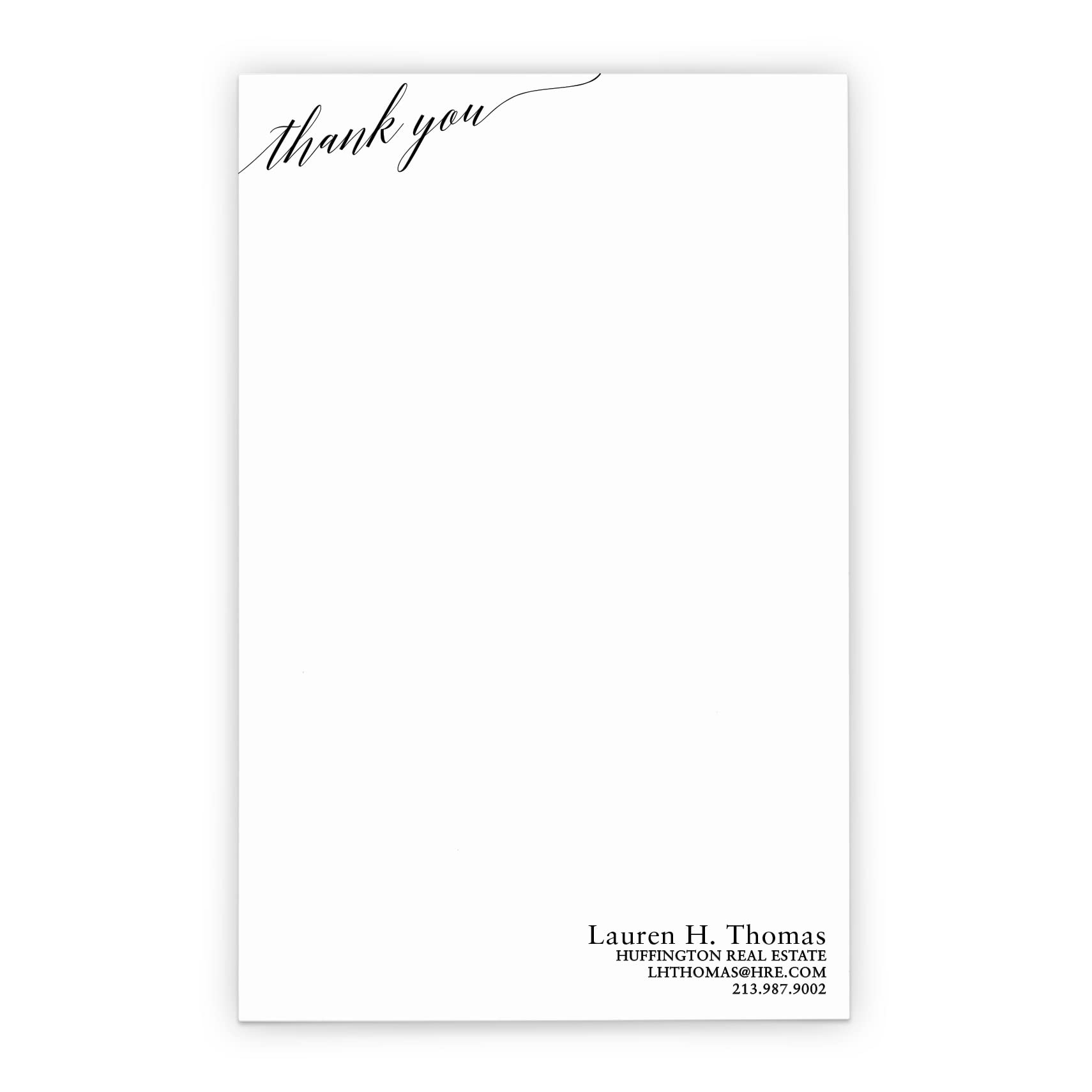 Premium Personalized Business Notepads for Professionals - 5.5x8.5in Real Estate Agent Stationery, 50 Sheets - Perfect for Office, Client Meetings & Professional Correspondence