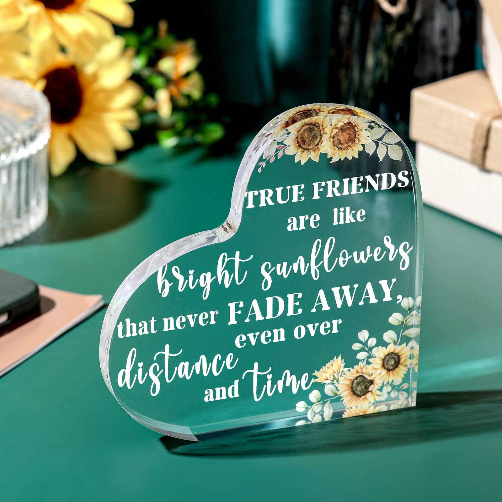 Yulejo Sunflower Friendship Gifts for Women - Perfect for Christmas, Office & Teacher Appreciation