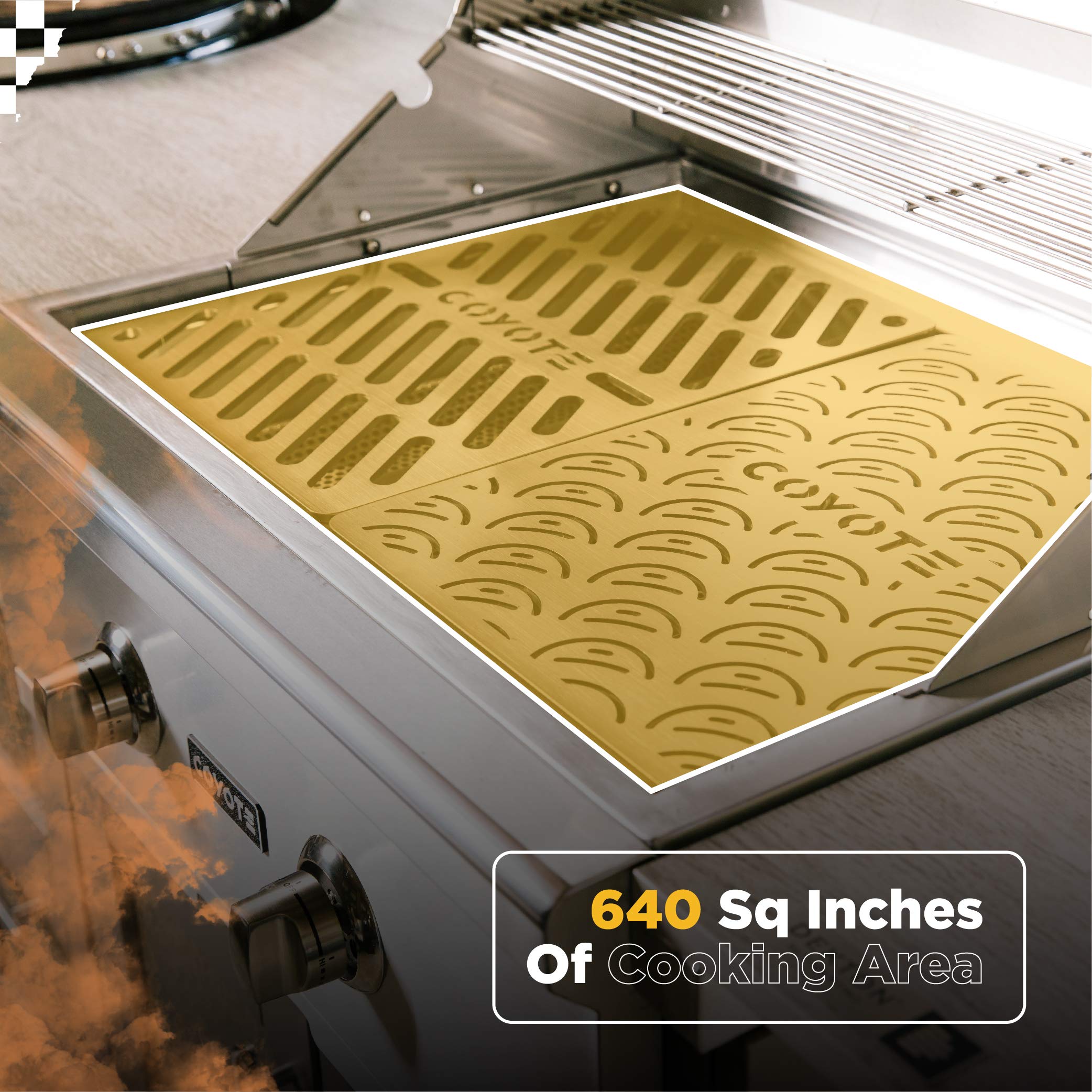 Coyote C-Series 28-inch Built-In Natural Gas Grill with 2 Burners & 40,000 BTUs - C1C28NG | Perfect for Outdoor Kitchen, Backyard BBQ, and Patio Entertaining