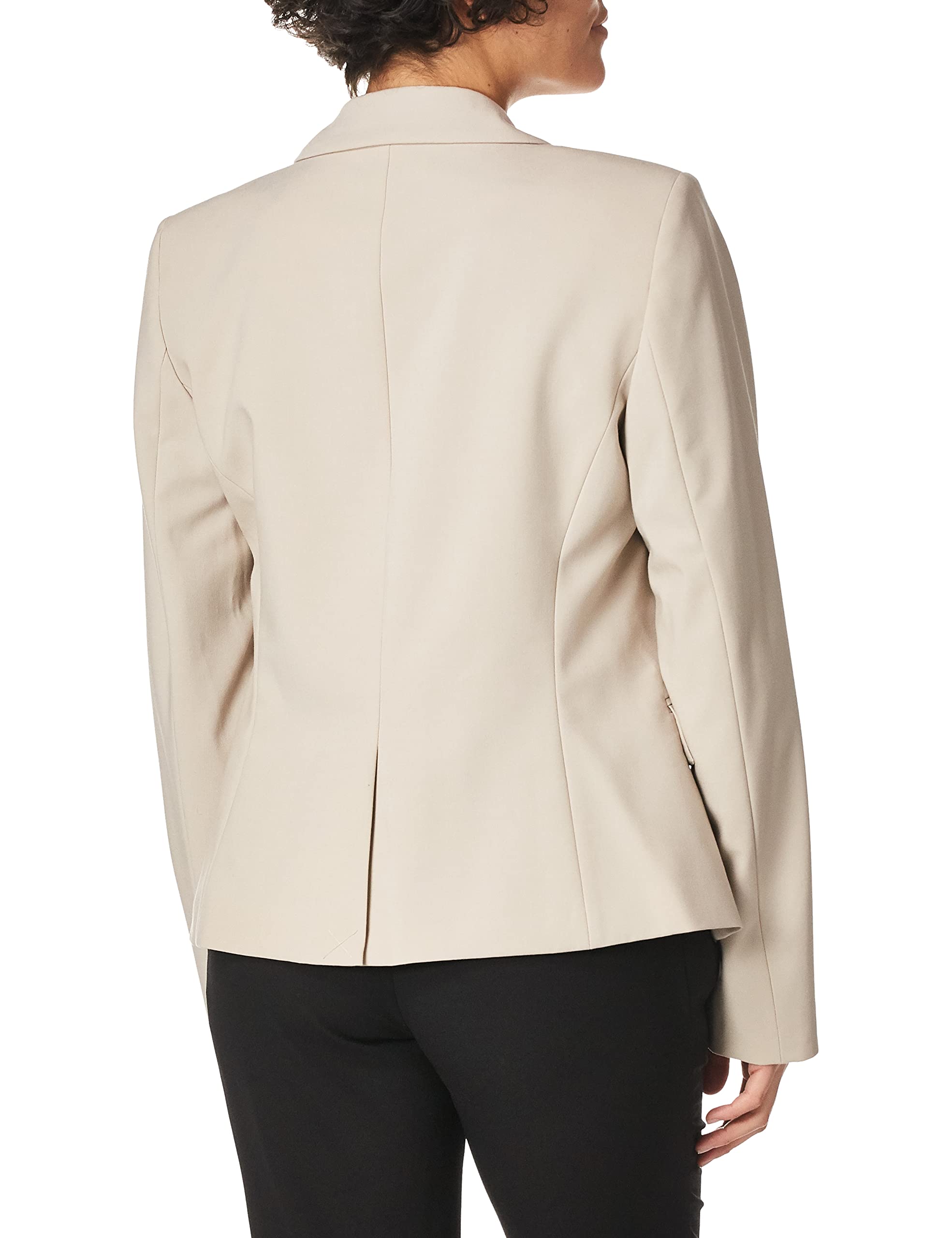 Calvin Klein Women's Two Button Lux Blazer - Petite, Standard & Plus Sizes | Slim Fit Formal Jacket for Office, Business & Special Occasions