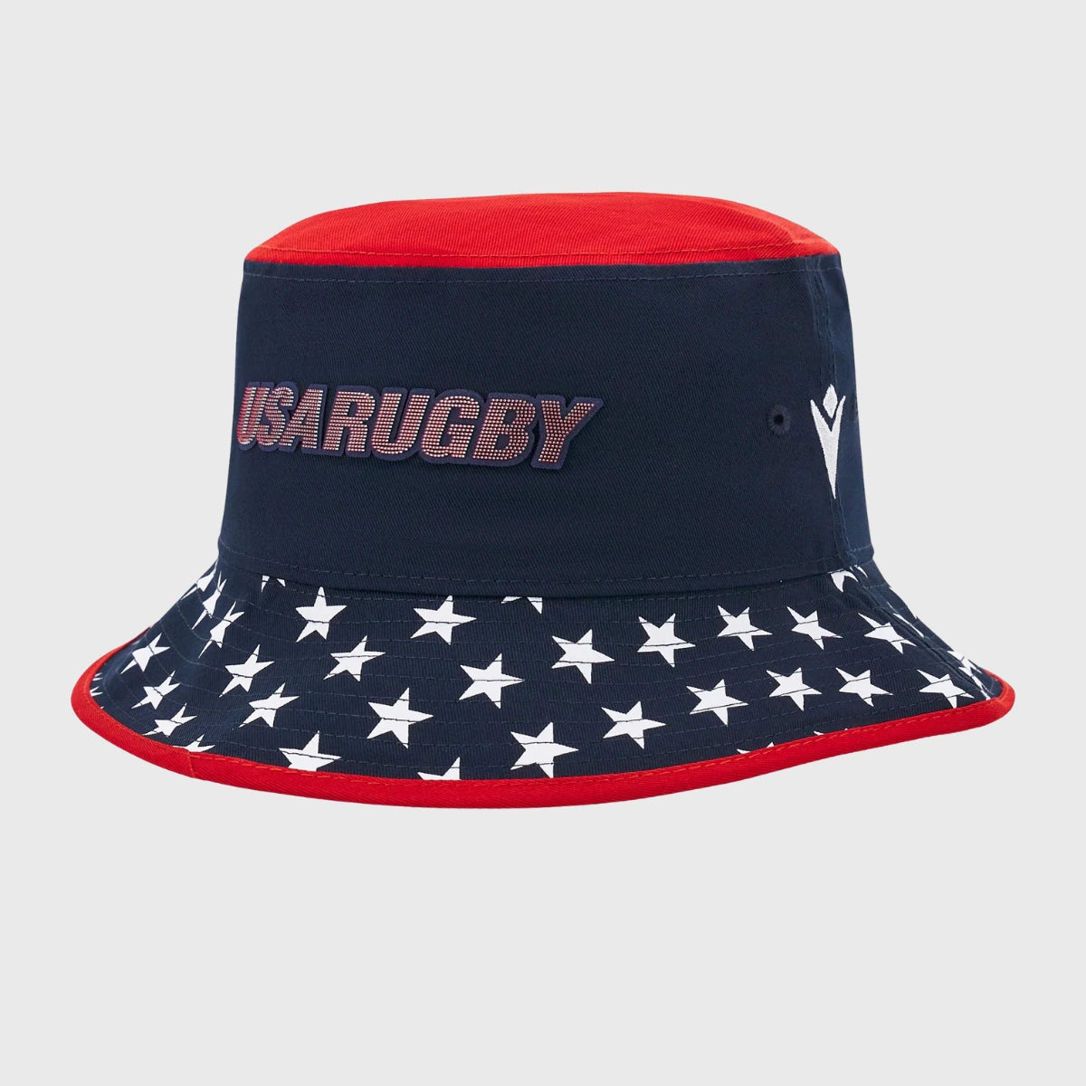 Macron USA Rugby Bucket Hat - Navy Blue Adjustable Sun Hat for Men & Women - Perfect for Rugby Games, Beach Outings & Outdoor Adventures