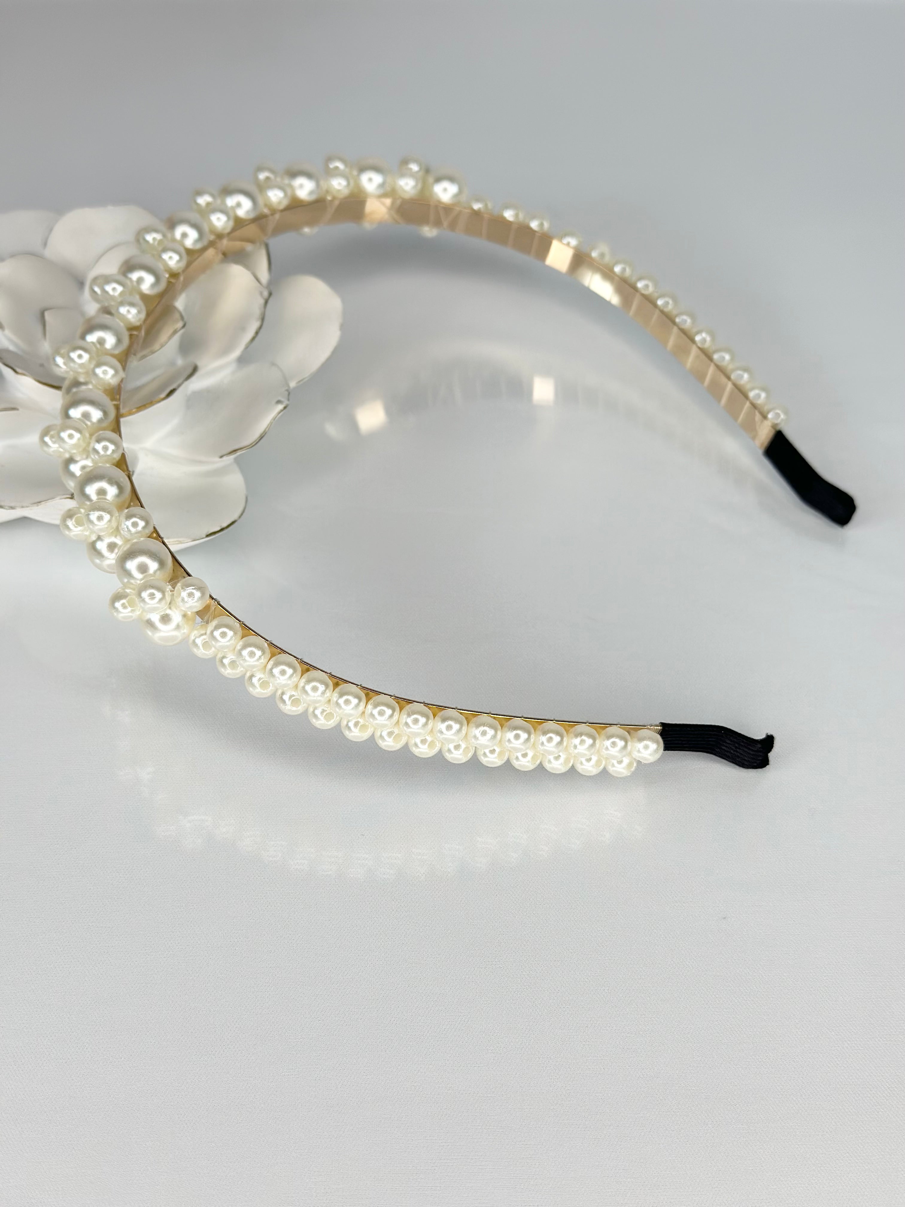 Elegant Pearl Headband for Women - Style 5672 | Wedding, Party & Special Occasion Hair Accessory