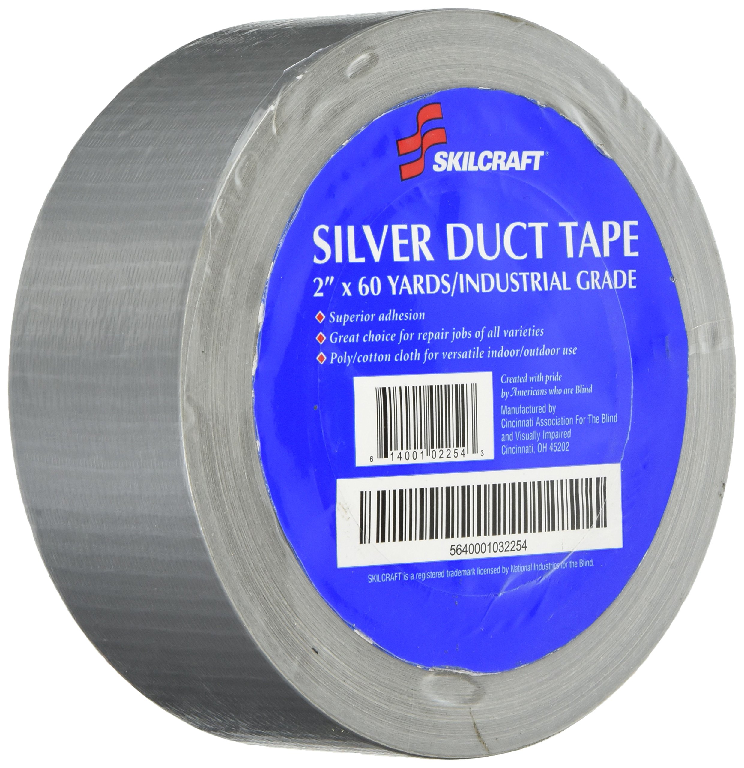 Skilcraft Industrial Grade Duct Tape (NSN1032254) - Heavy Duty, Waterproof, Multi-Purpose Adhesive Tape for Repairs, Sealing, and DIY Projects - Perfect for Home, Office, and Emergency Use