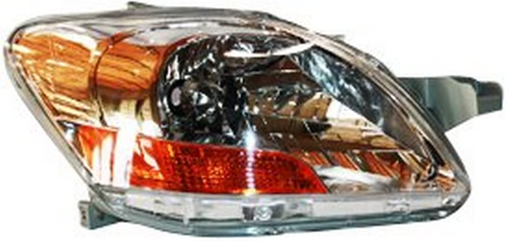TYC Right Headlight Assembly Compatible with 2007-2011 Toyota Yaris - Replacement Headlamp for Improved Night Driving Safety