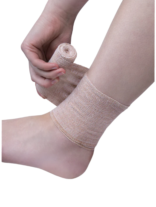 10cm Heavy Crepe Bandage - Brown | First Aid, Sports Injury Support & Wound Care