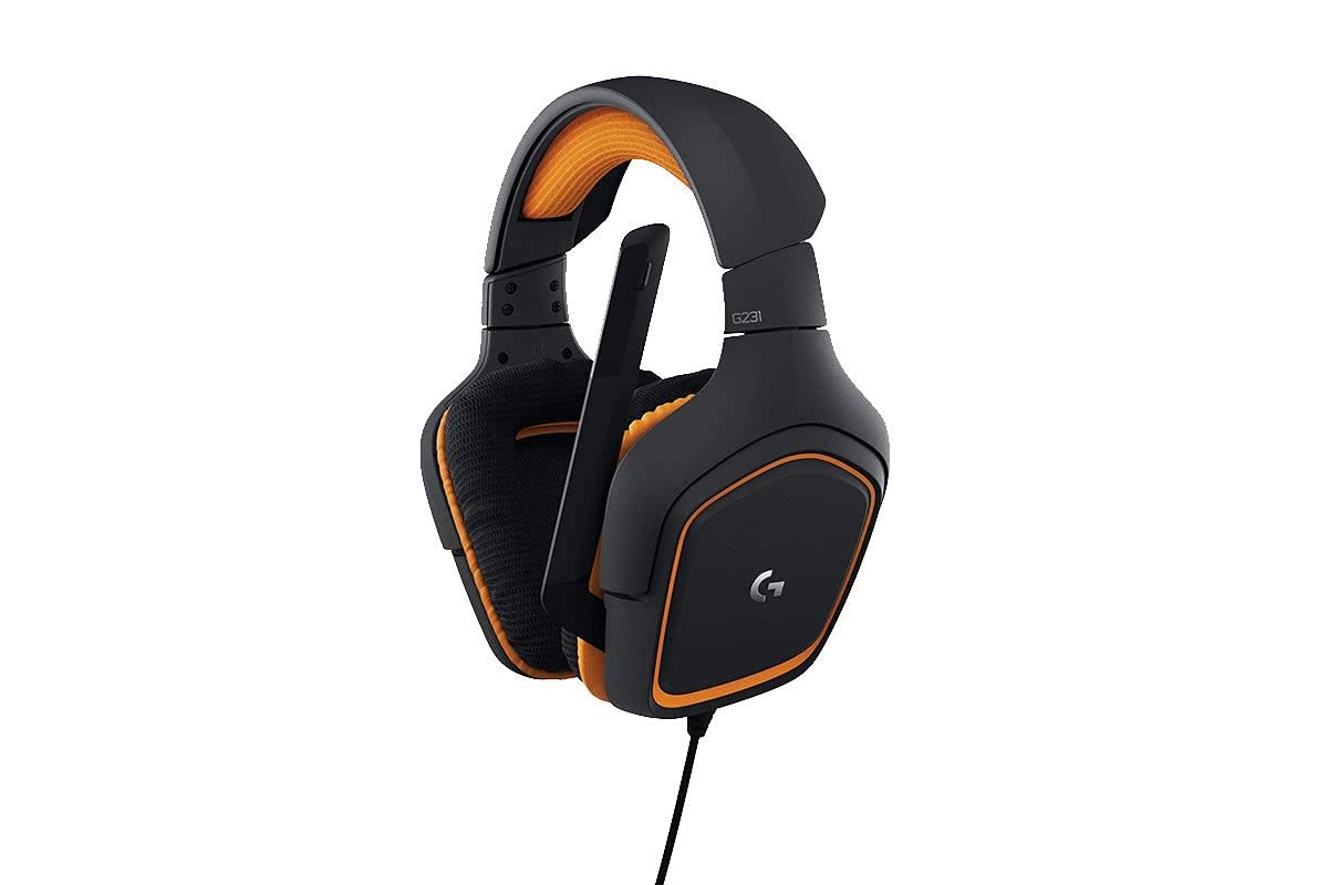 Logitech G231 Prodigy Gaming Headset with Stereo Sound - Compatible with PS4, Xbox One & Nintendo Switch - Foldable Design & Noise-Canceling Mic - Perfect for Online Gaming, Streaming & Video Calls