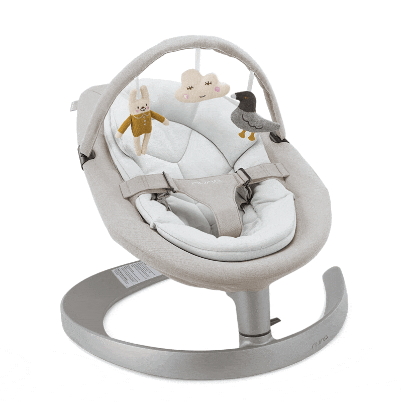 Nuna Leaf Grow Baby Swing with Toy Bar - Adjustable Infant Seat for Newborns to Toddlers - Perfect for Nursery, Living Room & Outdoor Use
