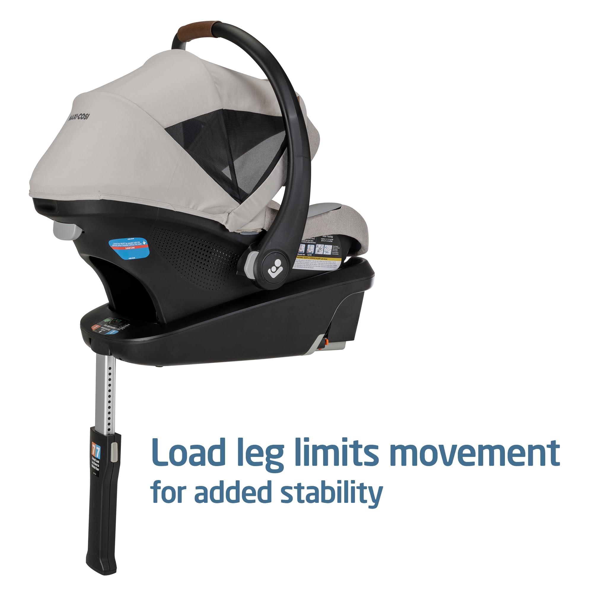 Maxi-Cosi Mico Luxe+ Infant Car Seat with Base - Lightweight Baby Carrier & Convertible Car Seat for Newborns, Desert Wonder - Perfect for Travel, Daily Commutes & Family Outings