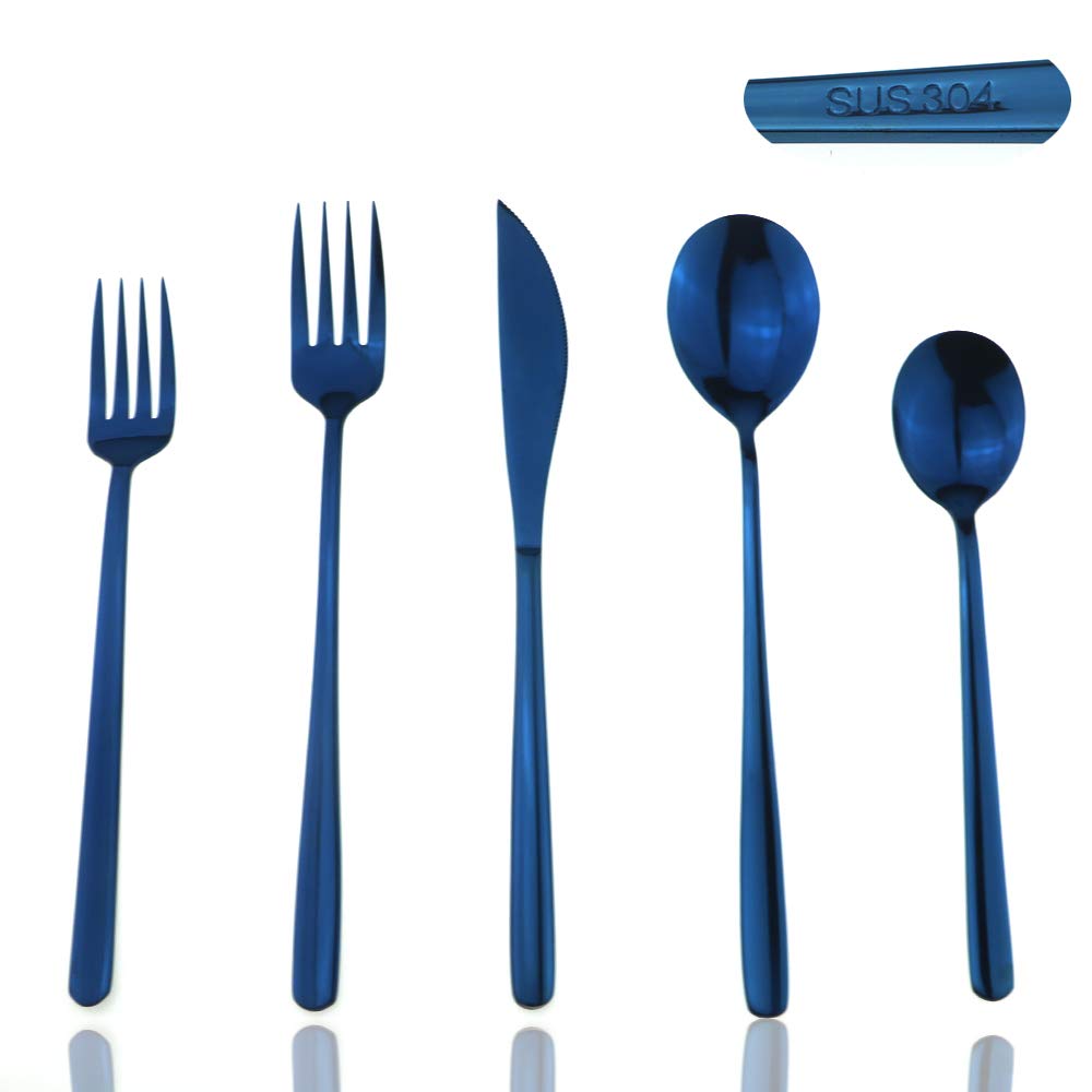 Premium JASHII Mirror Polished 30-Piece SUS304 Stainless Steel Flatware Set - Dinner Knives, Forks, Spoons & Salad Utensils for 6 People - Elegant Silverware for Formal Dining, Wedding Gifts & Restaurant Use