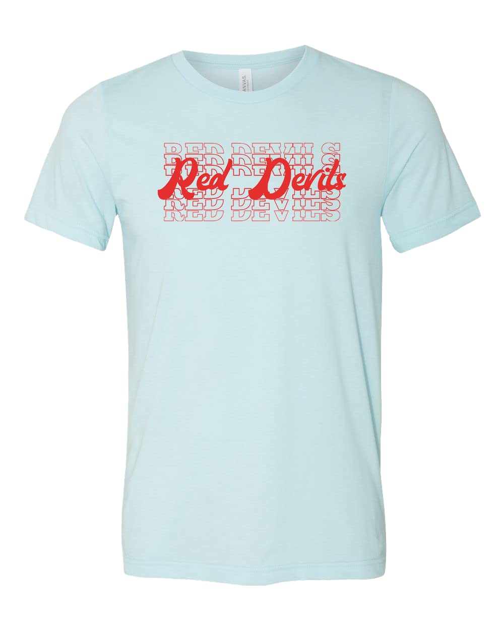 Official Red Devils Team Mascot Shirt - Fan Apparel & School Spirit Wear for Football Games, Pep Rallies & Sports Events