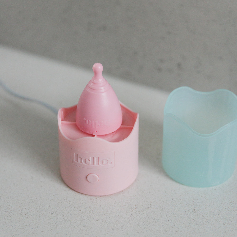 Hello Steamy | UV Cup and Disc Sanitizer for Menstrual Products - Portable Sanitizing Device for Travel, Gym & Home Use