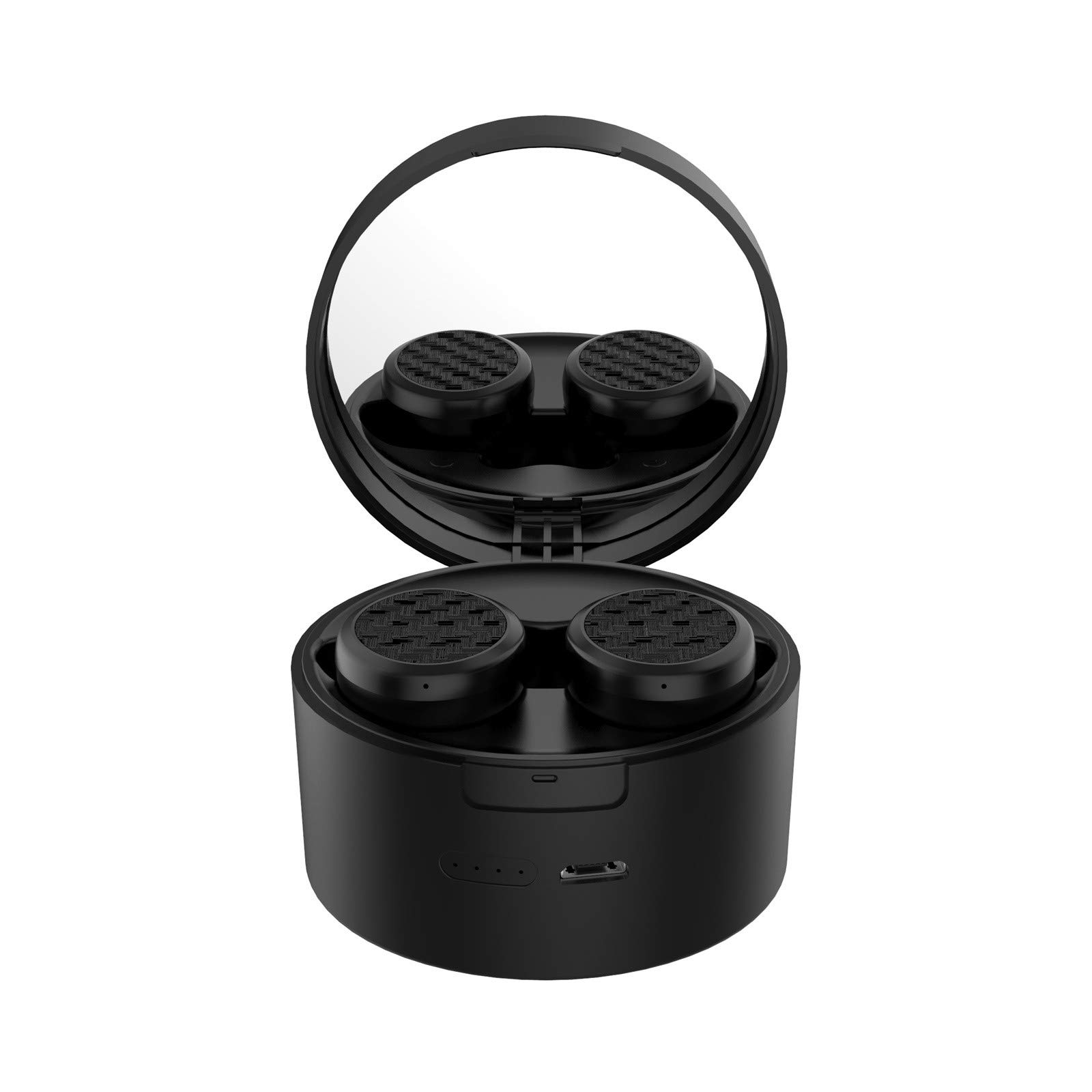 Wireless Bluetooth Earbuds for Girls - In-Ear Headphones with LED Makeup Mirror Charging Case (LS5) | Perfect for School, Gym, Travel & Daily Use