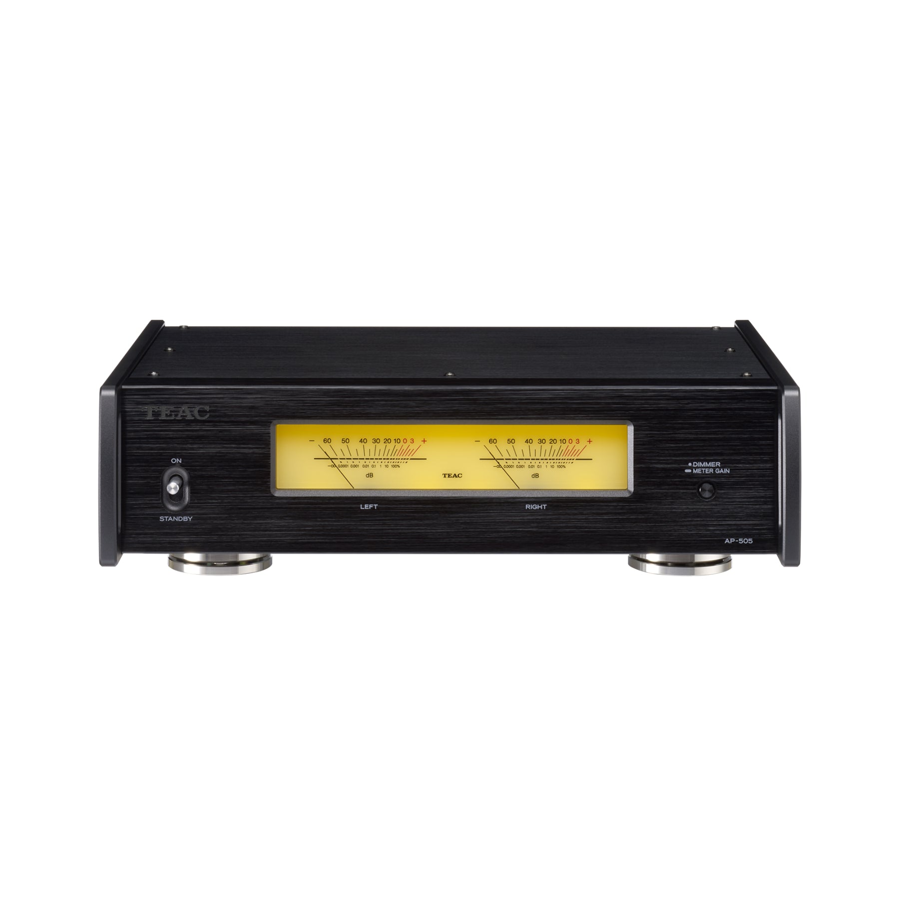 TEAC AP-505 Stereo Power Amplifier - High-Fidelity Audio, 100W x 2 Channels, Black (Open Box) - Perfect for Home Theater, Music Studios & Audiophile Systems