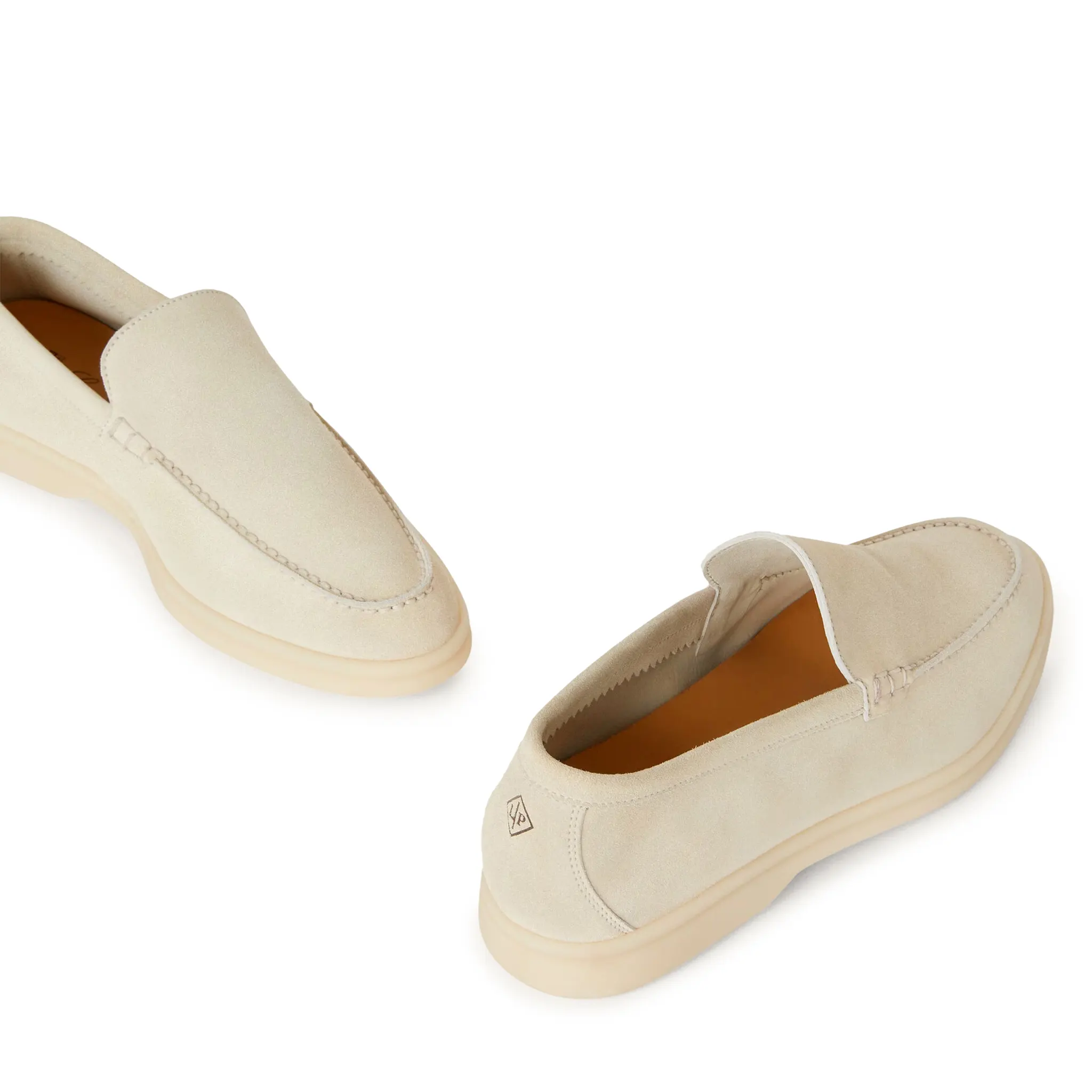Loro Piana Summer Walk Suede Nougat Loafers - Premium Italian Leather Slip-On Shoes for Men | Comfortable Casual & Office Wear | Perfect for Summer Outings, Business Travel, and Weekend Getaways