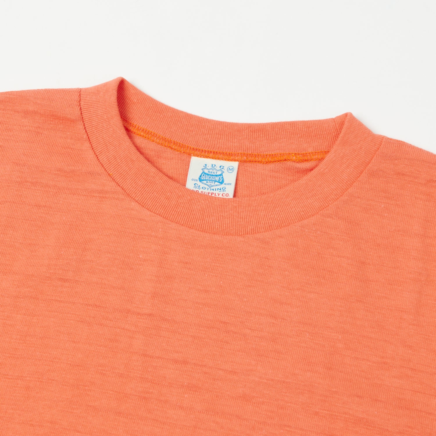 John Gluckow JG CS07 'Keeper' Pocket T-Shirt - Orange | Premium Cotton Casual Tee for Men | Perfect for Everyday Wear, Street Style & Weekend Outings