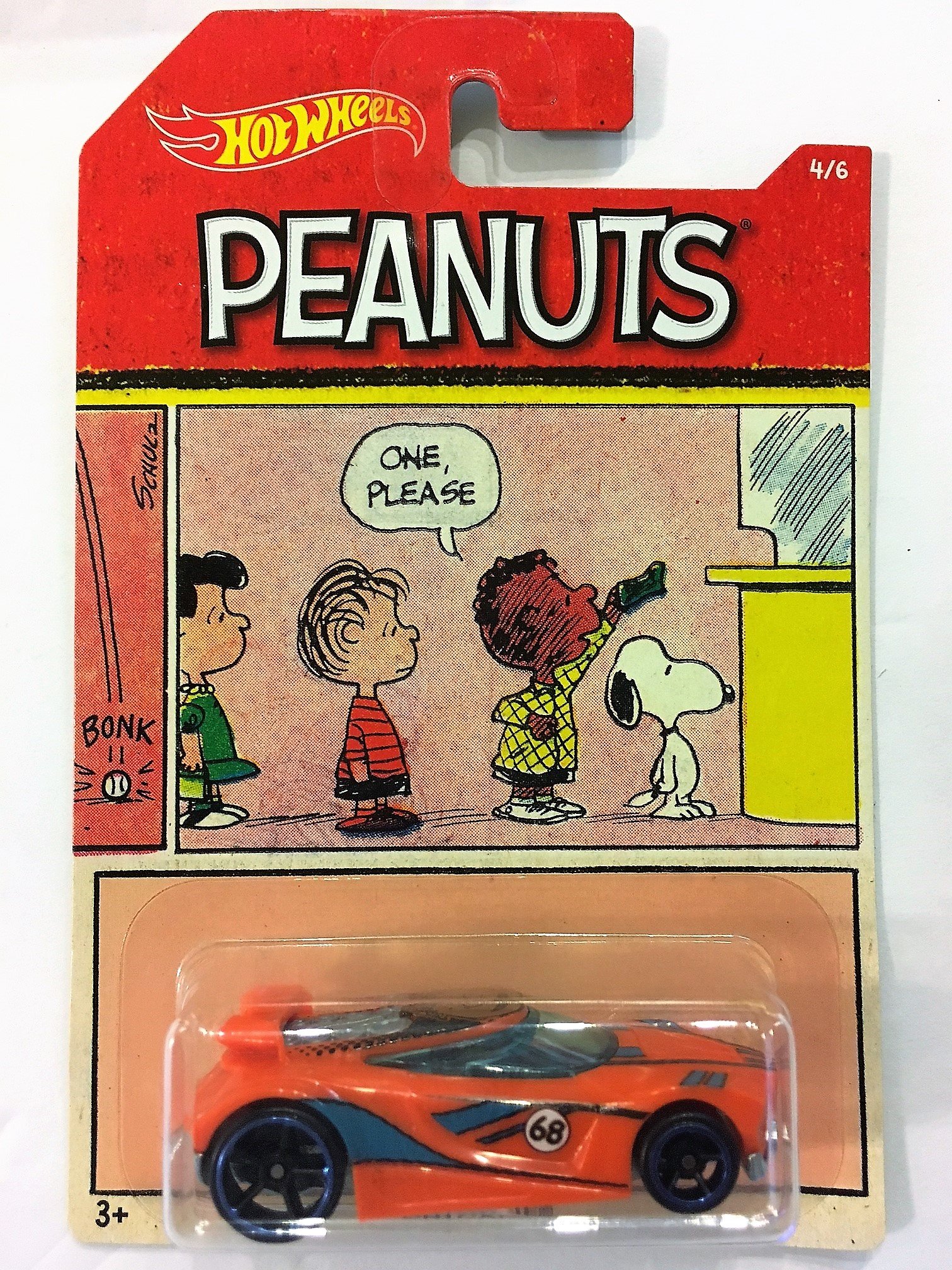 2017 Hot Wheels PEANUTS Complete Set of 6 Die-Cast Cars - Charlie Brown (Bone Shaker), Snoopy (Altered Ego), Lucy (Purple Passion), Franklin (Chicane), Linus (Circle Tracker), Sally (Qombee) - Collectible Toy Cars for Display, Gifts, and Play