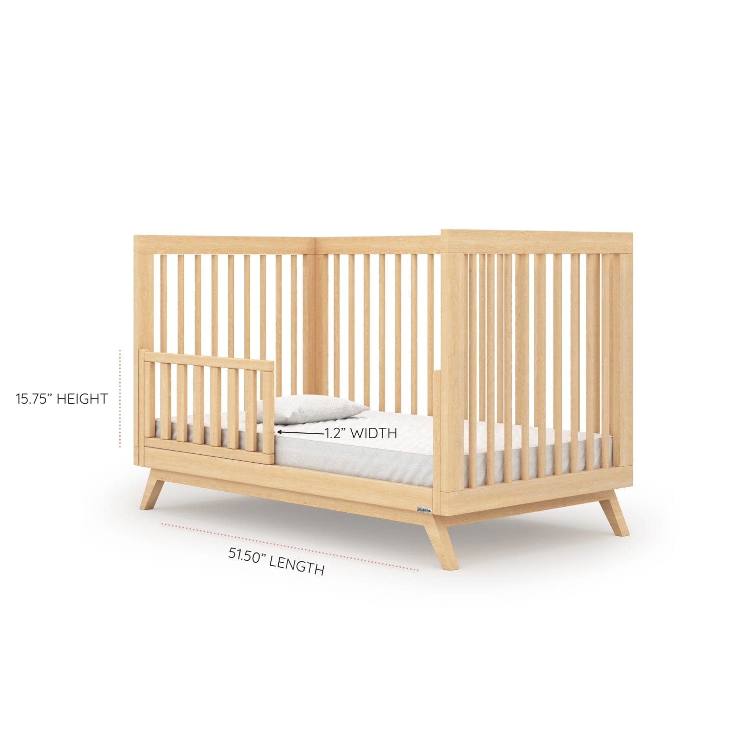 Soho 3-in-1 Convertible Baby Crib - Toddler Bed & Daybed - Nursery Furniture for Boys & Girls - Perfect for Small Spaces & Modern Nurseries