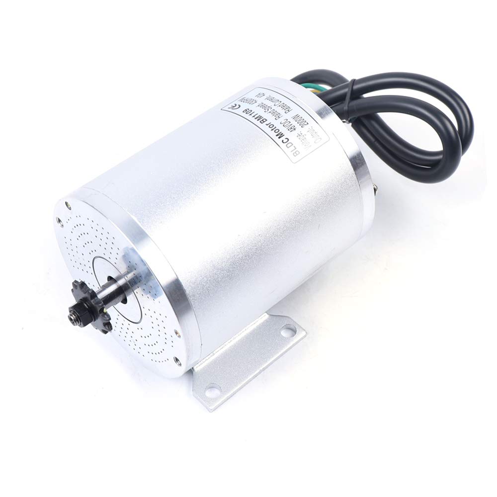 48V 2000W Brushless Electric Motor Kit with Controller - High Performance Ebike Conversion Kit for Scooters, Go Karts & Motorcycles (4300 RPM) - Perfect for DIY Electric Bike Upgrades and Off-Road Vehicles