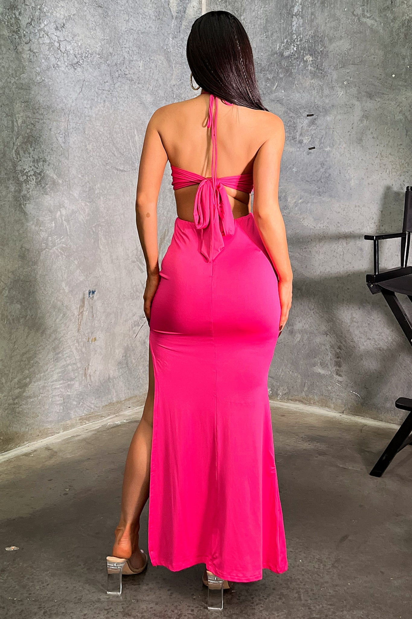 Kaila Maxi Dress for Women - Hot Pink Flowy Long Summer Dress - Perfect for Beach, Vacation, and Casual Outings