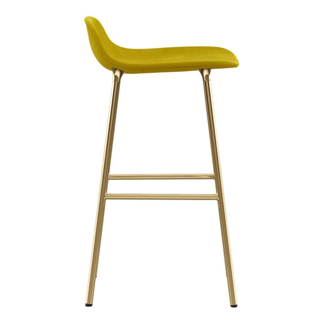Modern Form Counter Stool with Sturdy Metal Legs & Comfortable Upholstered Seat - Perfect for Kitchen Islands, Breakfast Bars & Home Decor