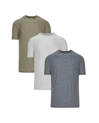 Charcoal Heather Gray/Heather Military Green/Heather Navy (3-pack)