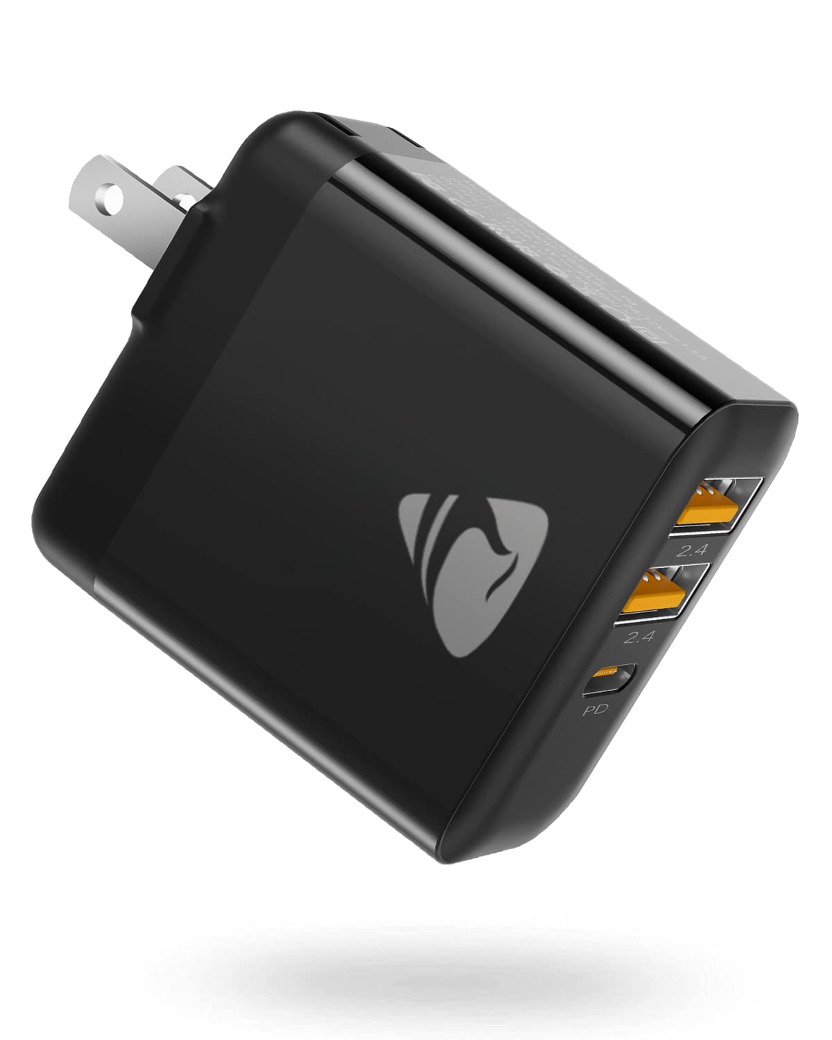 Aioneus 30W USB C Wall Charger with 3 Ports - Fast PD 3.0 Charging Block for iPhone 13/12/11 Pro, Samsung Galaxy S22/S21/A53 - Compact Foldable Cube Design for Travel, Home & Office Use