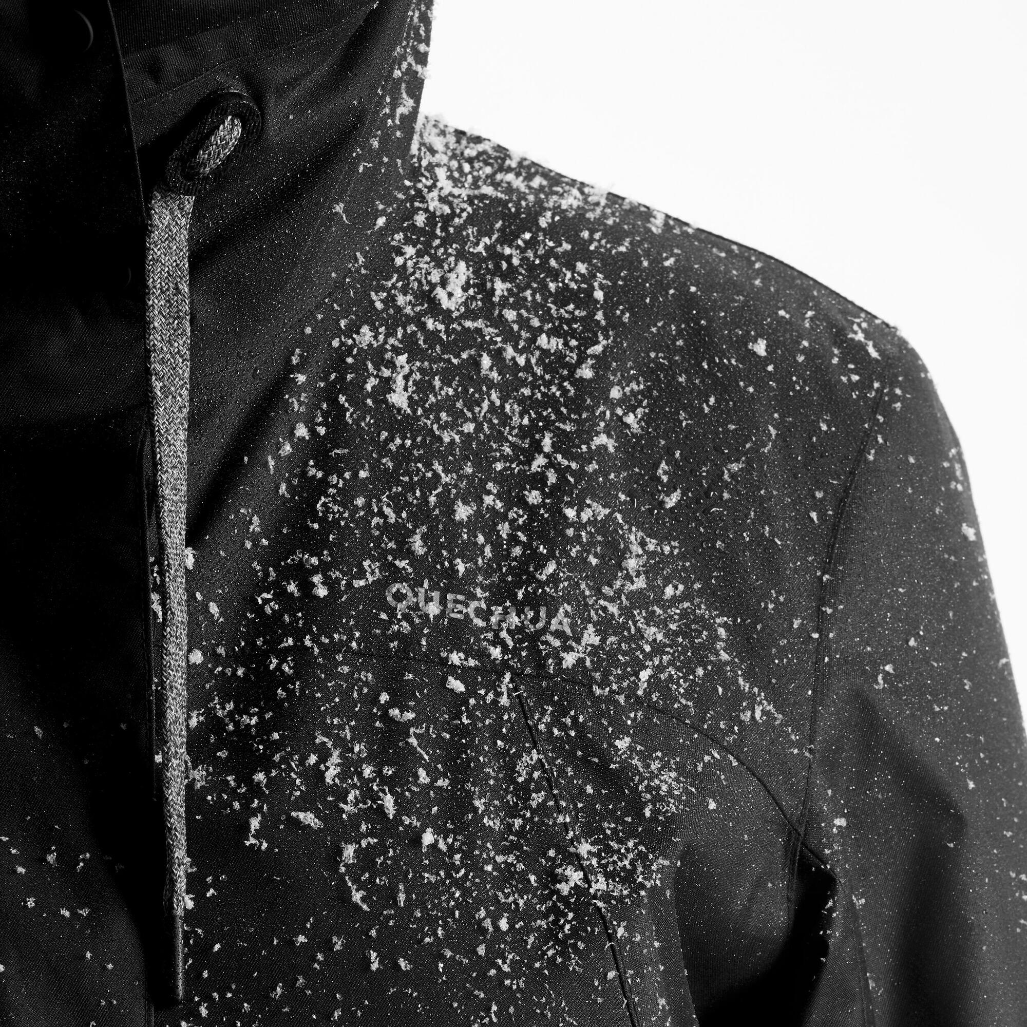 Quechua Women's Waterproof Winter Hiking Jacket - SH500 Warm Down Coat for Cold Weather Up to 14°F - Perfect for Outdoor Adventures, Snow Sports & Winter Travel