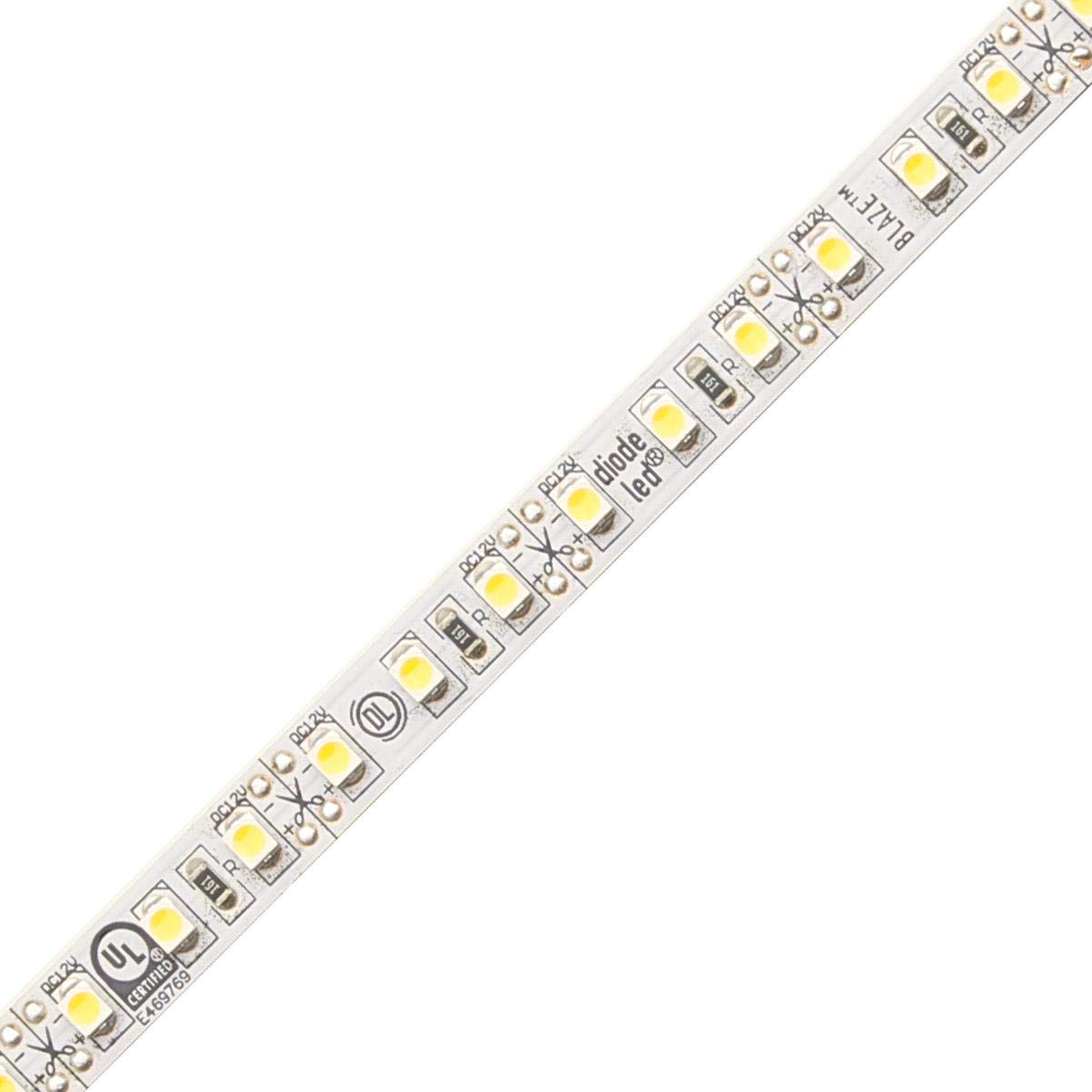 12V Red LED Strip Lights 16.4ft - Diode LED Blaze™ High Brightness Tape Light (2.88W/ft) for Home Decoration, Under Cabinet Lighting, and Party Ambiance