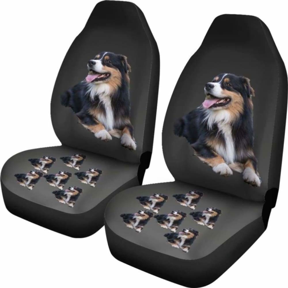 Premium Australian Shepherd Black Car Seat Cover - Waterproof & Non-Slip Pet Protection for Dogs - Perfect for SUVs, Trucks, and Sedans - Easy to Clean & Durable Design for Daily Commutes and Road Trips