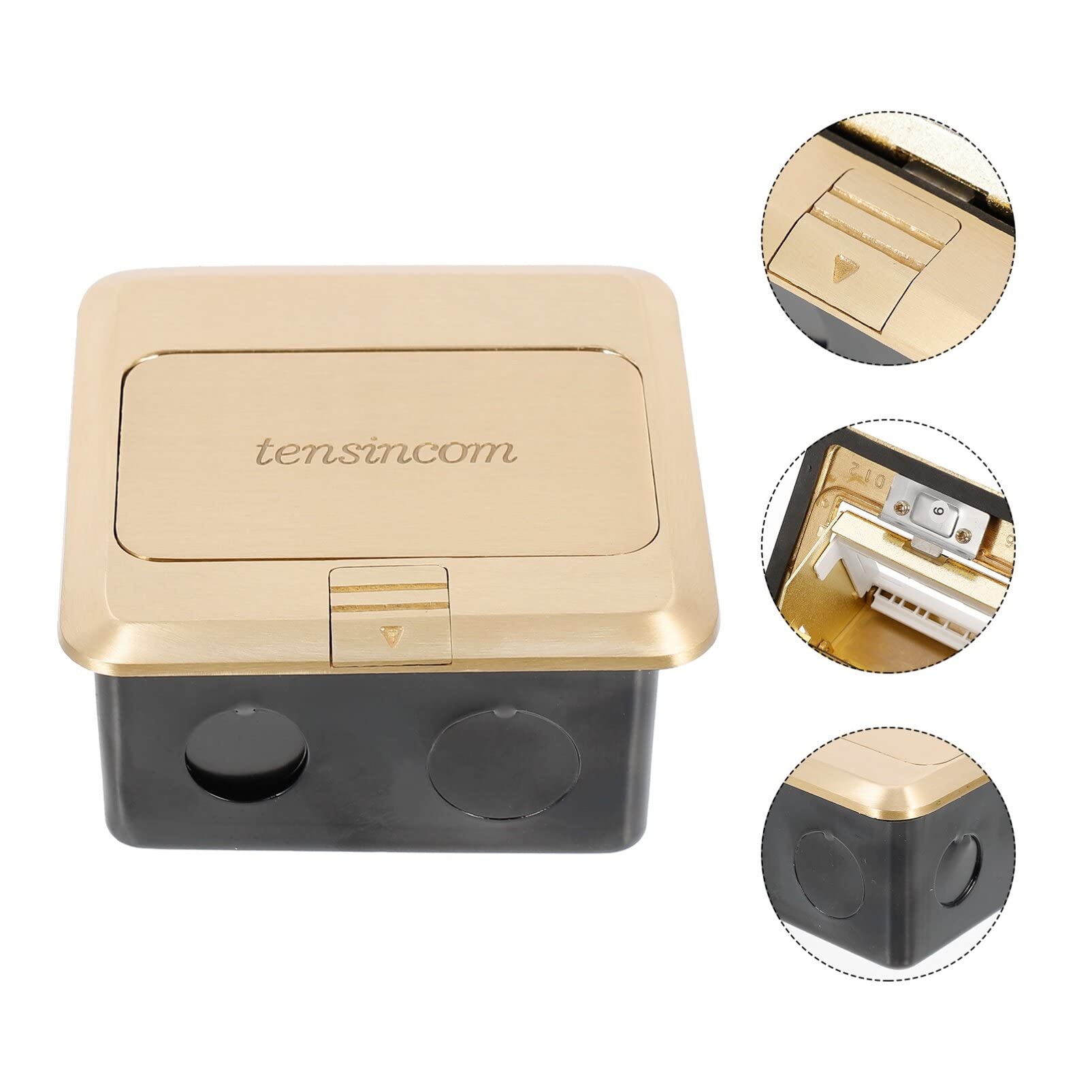 Scicalife Pop Up Floor Outlet Box - Waterproof & Tamper Resistant Electrical Outlet Cover for Home, Office & Countertop | Ideal for Kitchen, Garage & Outdoor Use