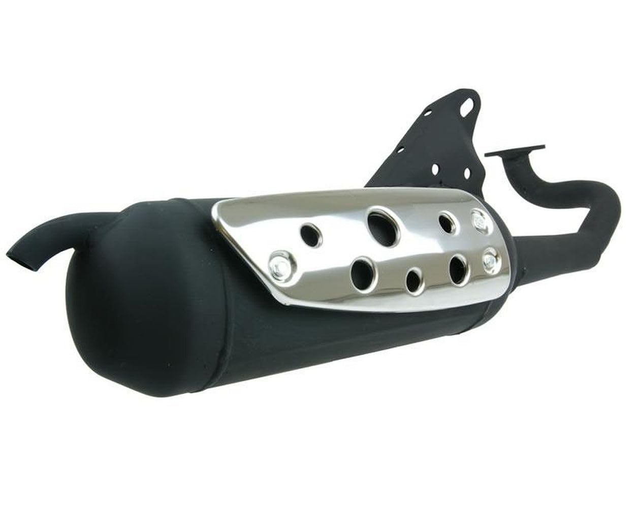 PGO Silent Pro Exhaust System - Compatible with Big Max 50 AC, G-Max 50 AC, Hot 50 AC, PMX 50 AC, T-Rex 50 AC, Tornado 50 AC - High Performance Muffler for Scooter & Motorcycle - Perfect for Urban Commuting & Performance Upgrades