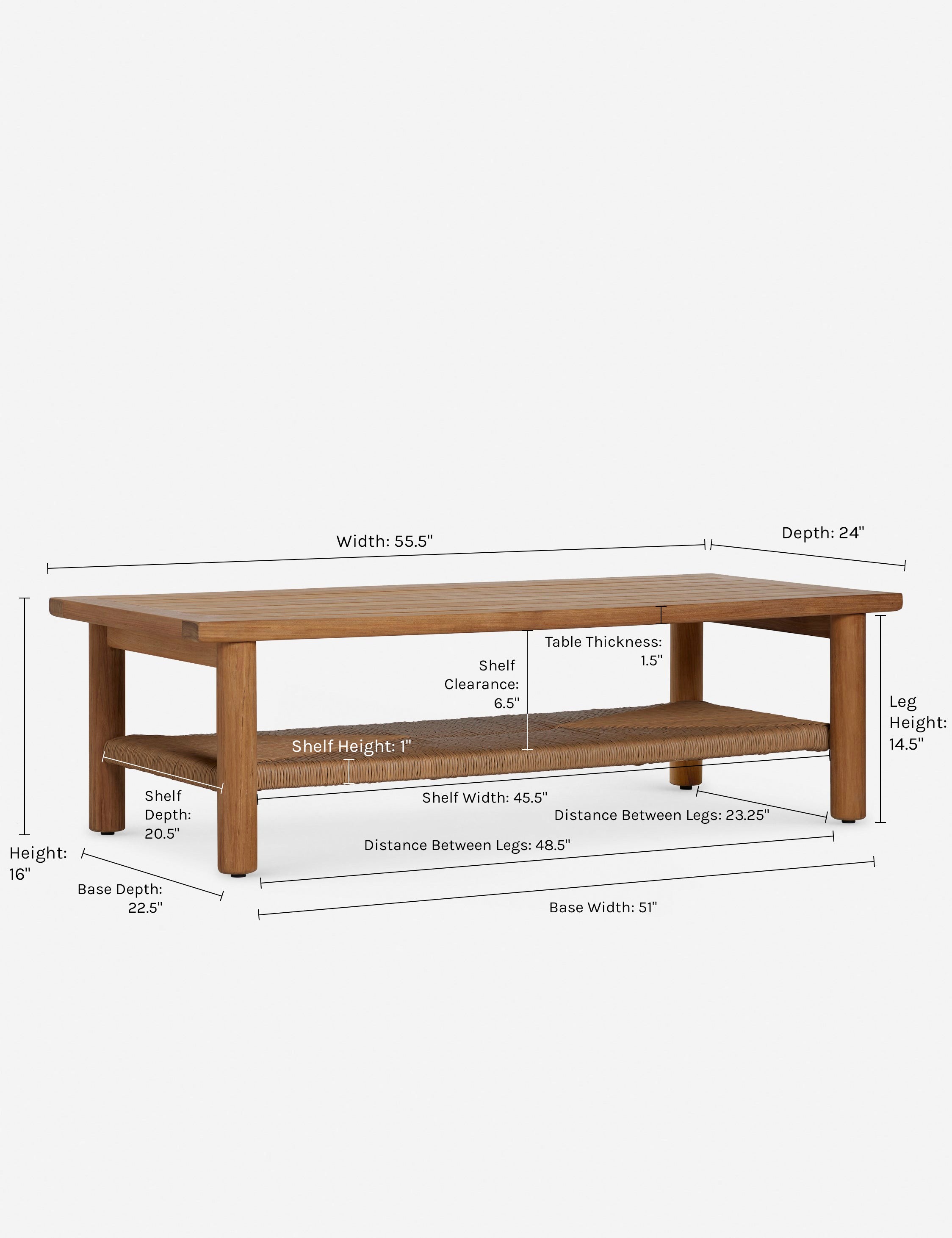 Modern Gally Indoor Outdoor Coffee Table - Weather-Resistant & Durable for Patio, Living Room, or Garden - Perfect for Relaxing & Entertaining