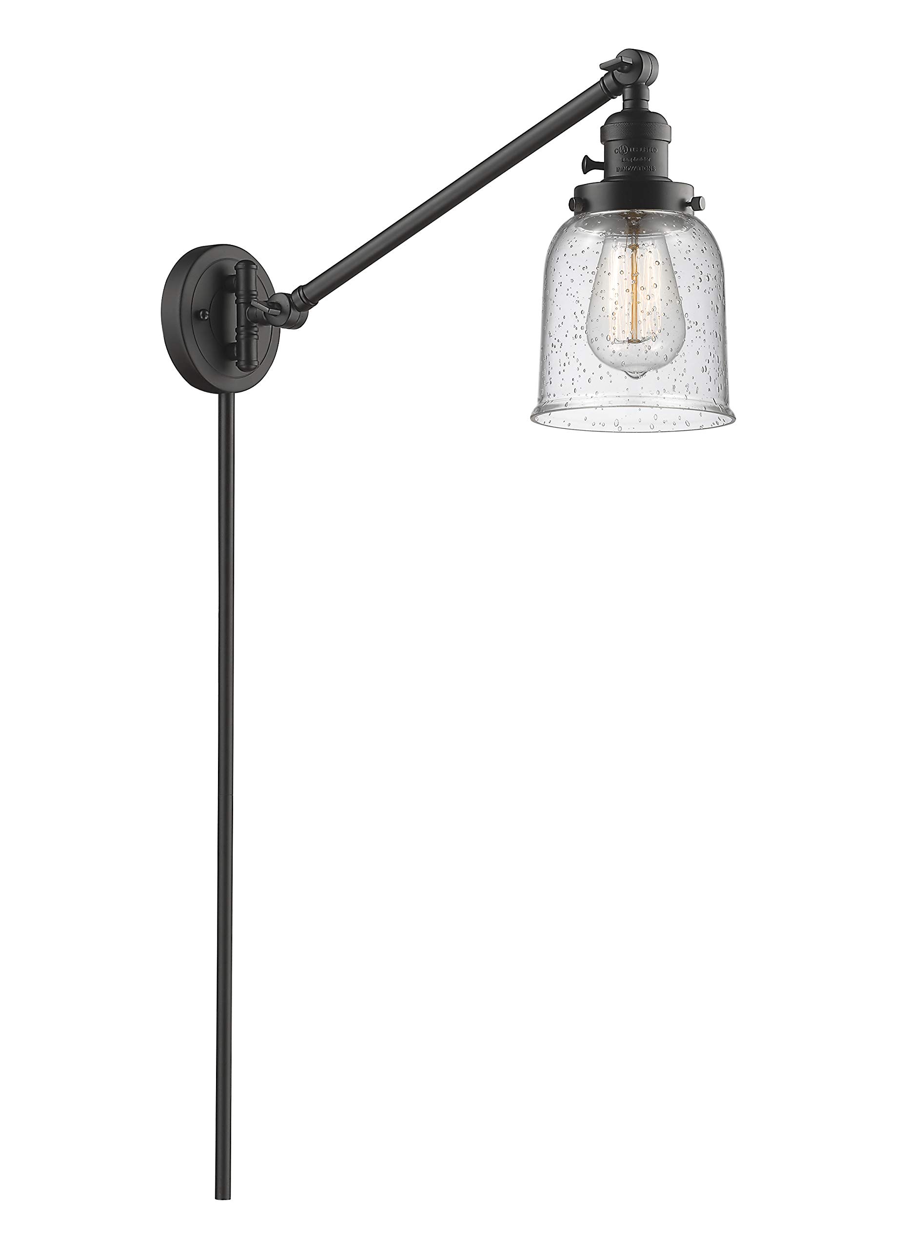 Innovations 237-OB-G54-LED Vintage Style Dimmable LED Swing Arm Lamp - Oil Rubbed Bronze Finish - Perfect for Bedside Reading, Office Desk, or Living Room Accent Lighting