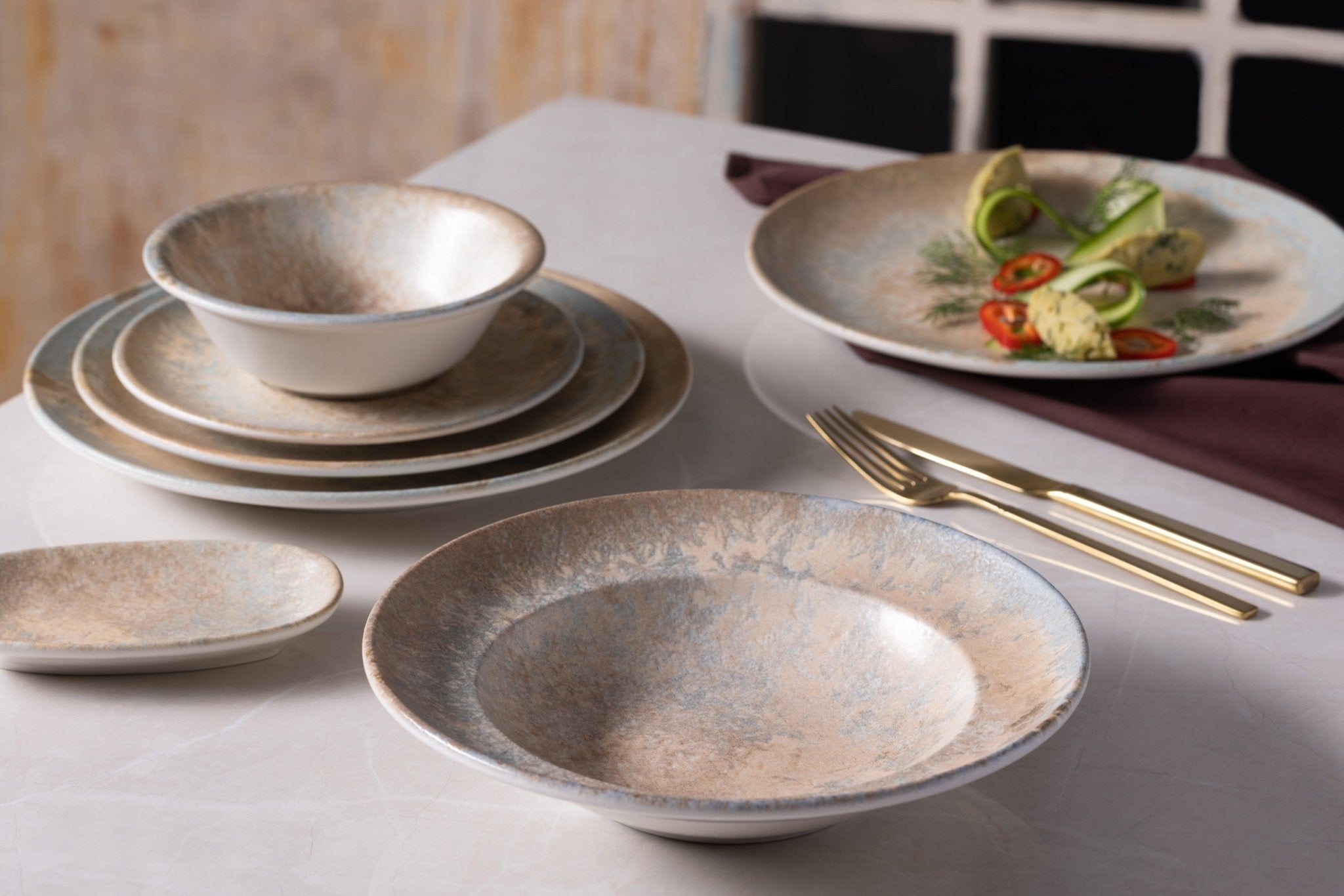 16cm Luz Bowl (160cc) - Durable Ceramic Serving Bowl for Salads, Soups, and Snacks - Perfect for Dining, Entertaining, and Kitchen Use