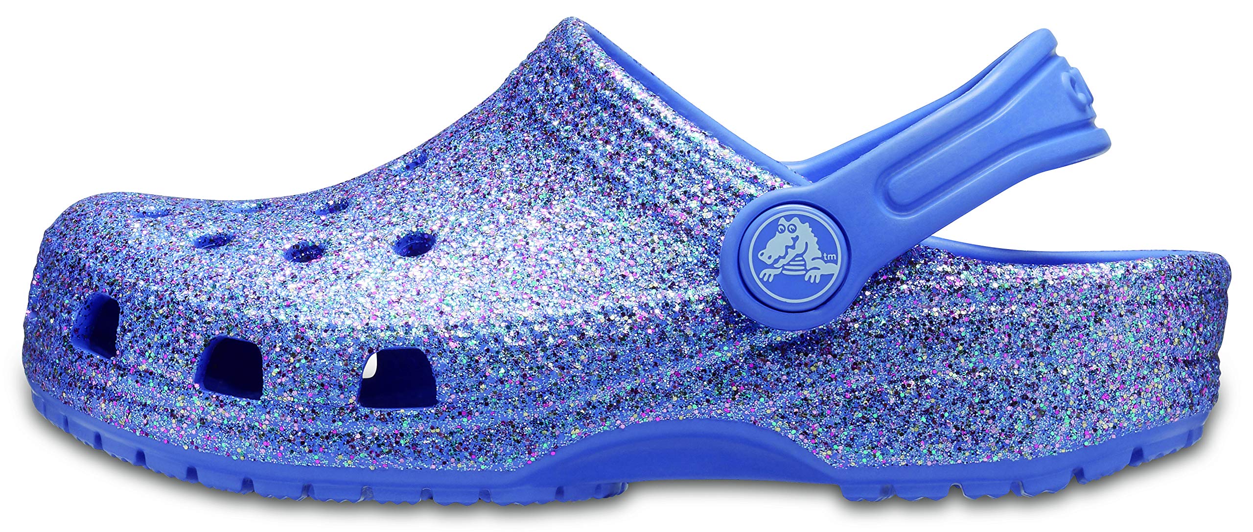 Crocs Unisex-Child Classic Glitter Clogs | Sparkly Comfortable Shoes for Boys & Girls | Perfect for School, Play & Outdoor Activities