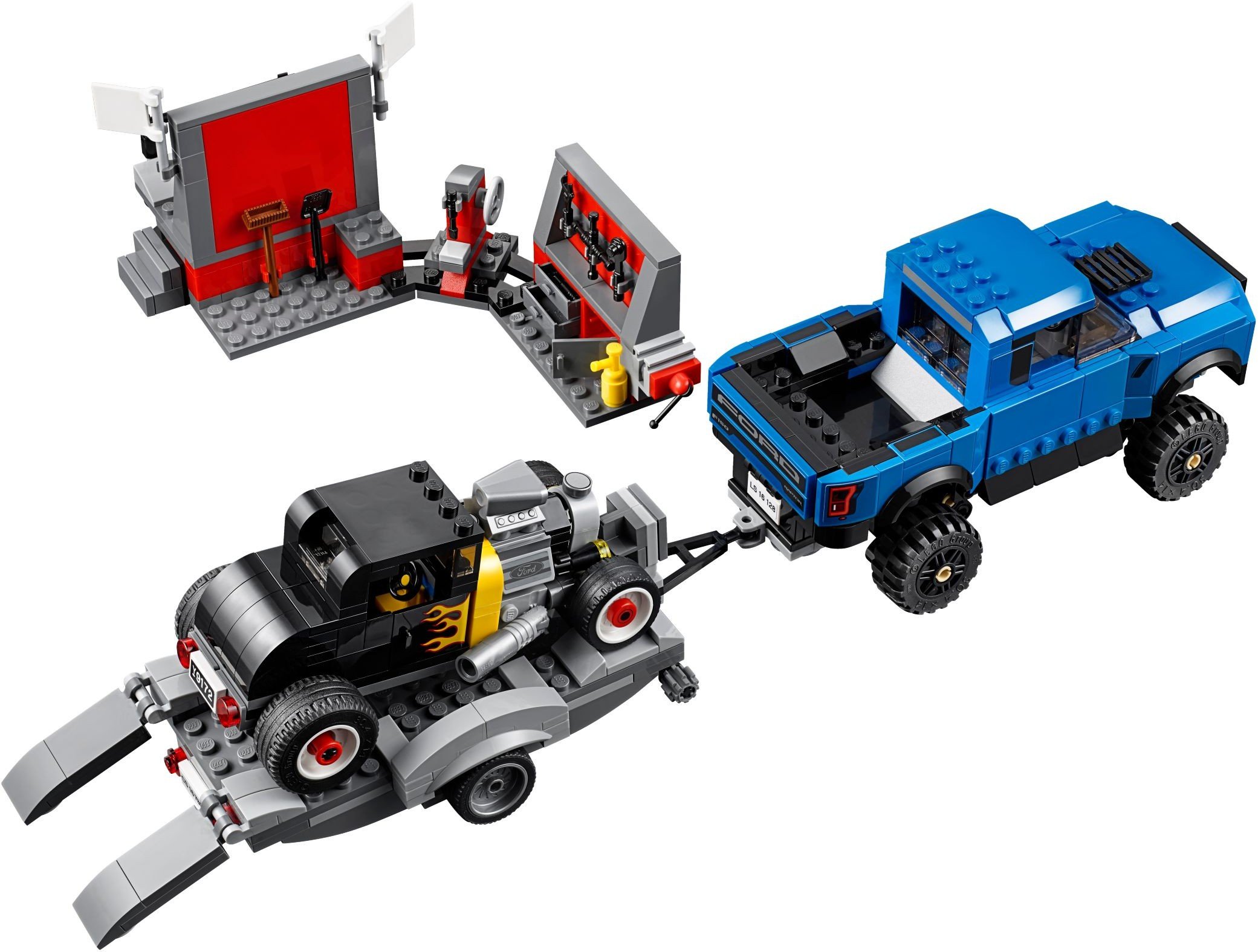 LEGO Speed Champions Ford F-150 Raptor & Model A Hot Rod Building Kit (75875) – Collector’s Edition for Car Enthusiasts, Perfect for Display & Play