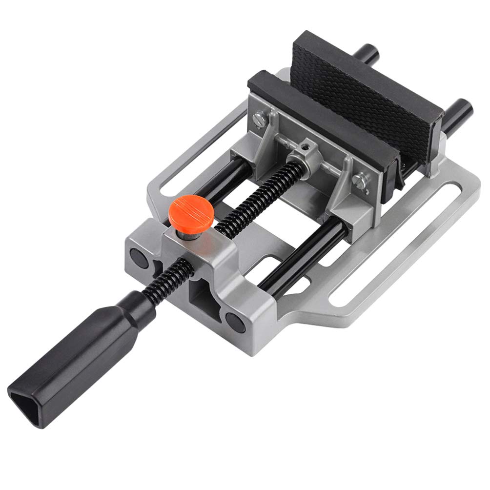 ULTECHNOVO Heavy Duty Aluminum Alloy Clamp-On Vise - Industrial Bench & Drill Press Tilting Angle Vise for Woodworking, Metalworking & DIY Projects - Perfect for Workbenches, Workshops & Home Garages