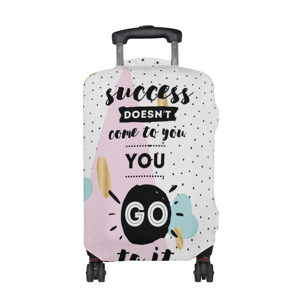 U LIFE Inspirational Luggage Cover - Motivational Quote Suitcase Protector for Travel, Men & Women - Perfect for Airports, Vacations & Business Trips