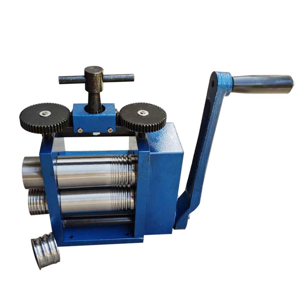 Eapmic 75mm Manual Jewelry Rolling Mill Machine - Metal Wire Flat Pressed Jewelry Roller for Jewelry Making, Goldsmithing & DIY Crafts | Perfect for Jewelers, Metalworkers & Hobbyists