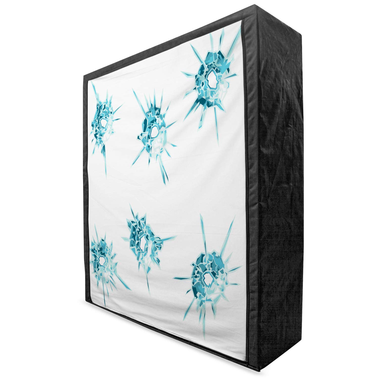 Ambesonne Modern Portable Fabric Wardrobe with Crystal Diamond Print - 59