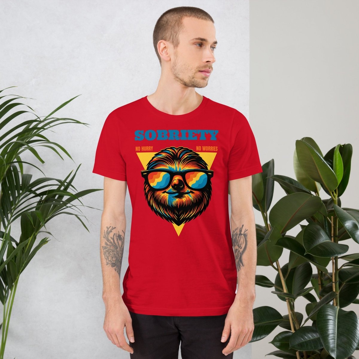 Chill Vibes Sobriety Unisex T-Shirt - Comfortable Cotton Tee for Sober Living & Recovery Support - Perfect for AA Meetings, Sober Events & Everyday Wear