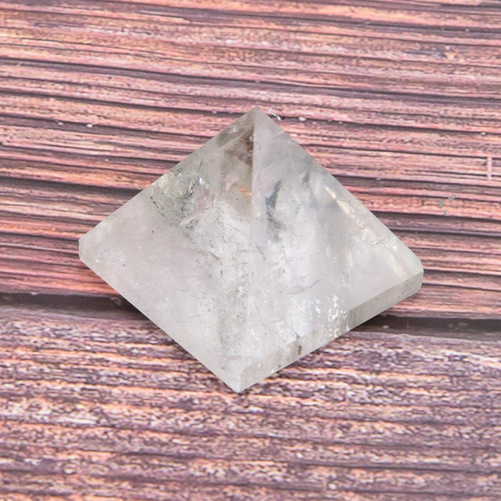Pyramid Crystal for Good Luck - Elegant Home & Office Decor, Feng Shui Ornament for Living Room, Desk, Shelf Display | Perfect for Meditation, Gift Giving & Positive Energy