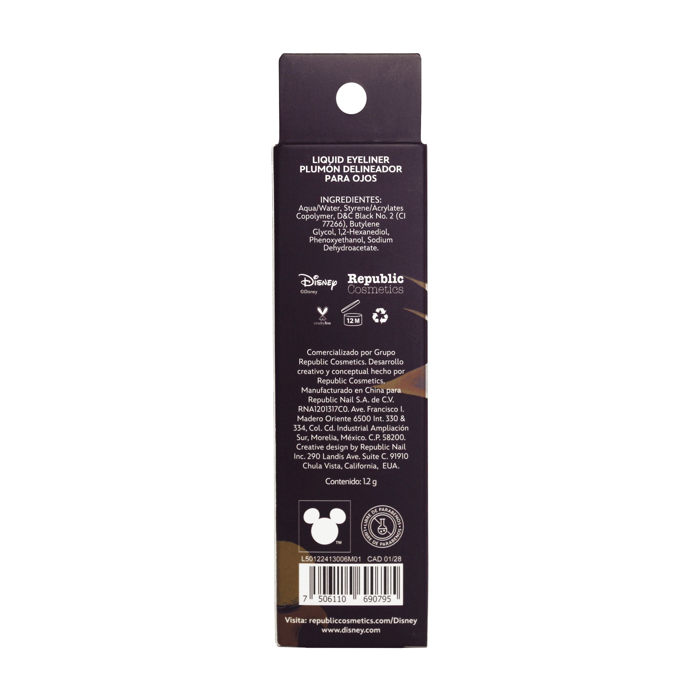 Maleficent-Inspired Liquid Eyeliner - Waterproof, Smudge-Proof & Long-Lasting for Dramatic Eye Looks - Perfect for Halloween, Cosplay & Night Out Makeup