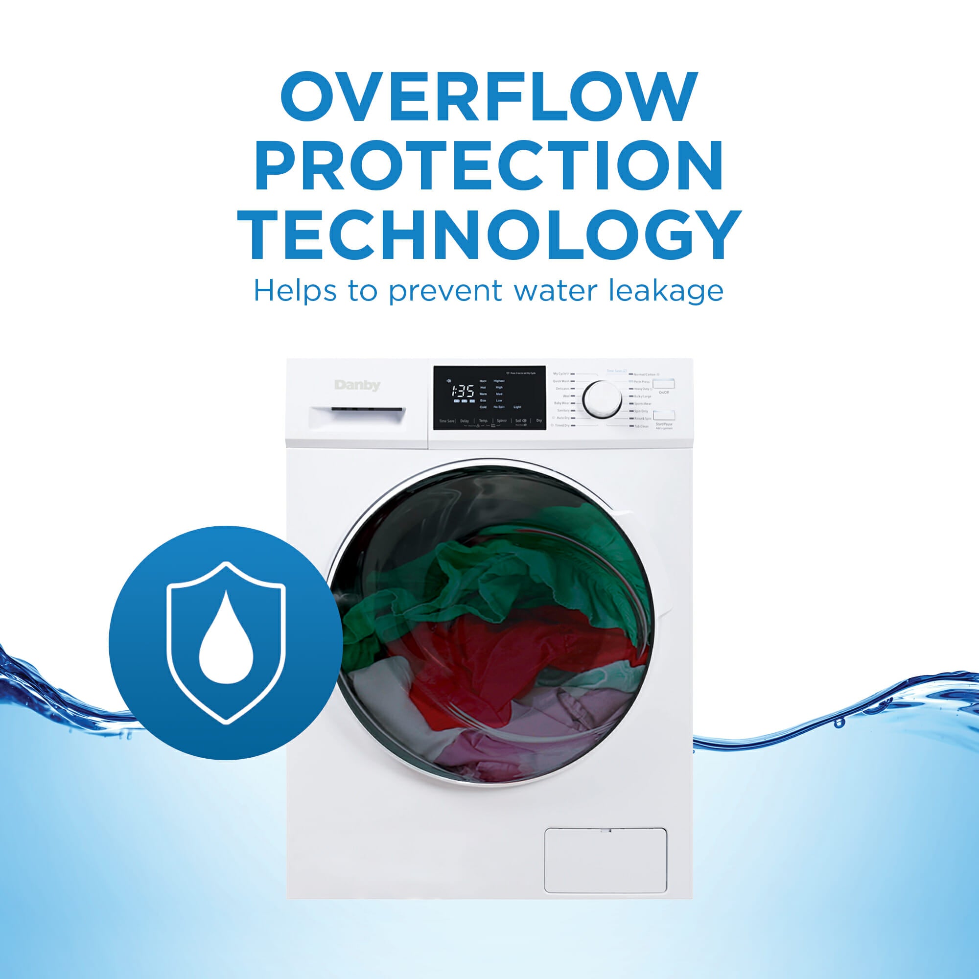 Danby DWM120WDB 3.2 cu ft Compact All-in-One Washer and Ventless Dryer - White - Perfect for Apartments, RVs & Small Spaces