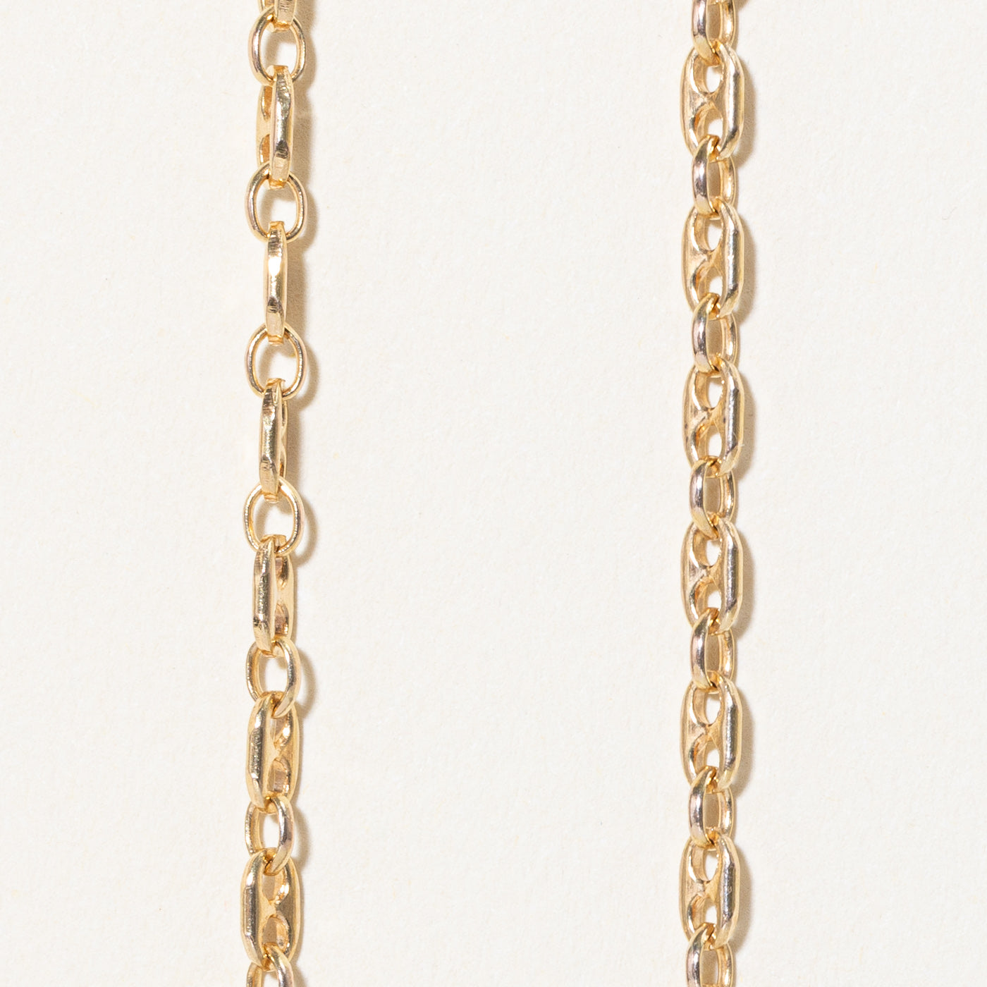 10K Yellow Gold Anchor Link Chain Necklace - 26 Inch Solid Gold Rope Chain for Men & Women - Perfect for Layering, Gifts & Everyday Wear