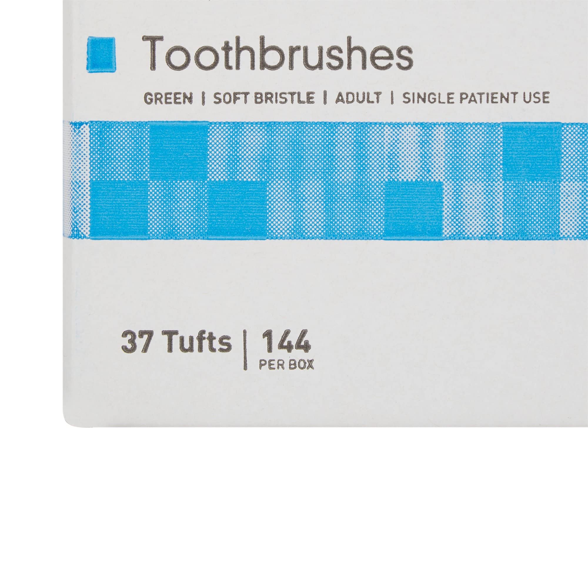 McKesson Soft Bristle Disposable Toothbrush - 144 Count (10 Packs, 1440 Total) | Eco-Friendly Green Single-Use Toothbrushes for Travel, Hotels, Hospitals & Emergency Kits